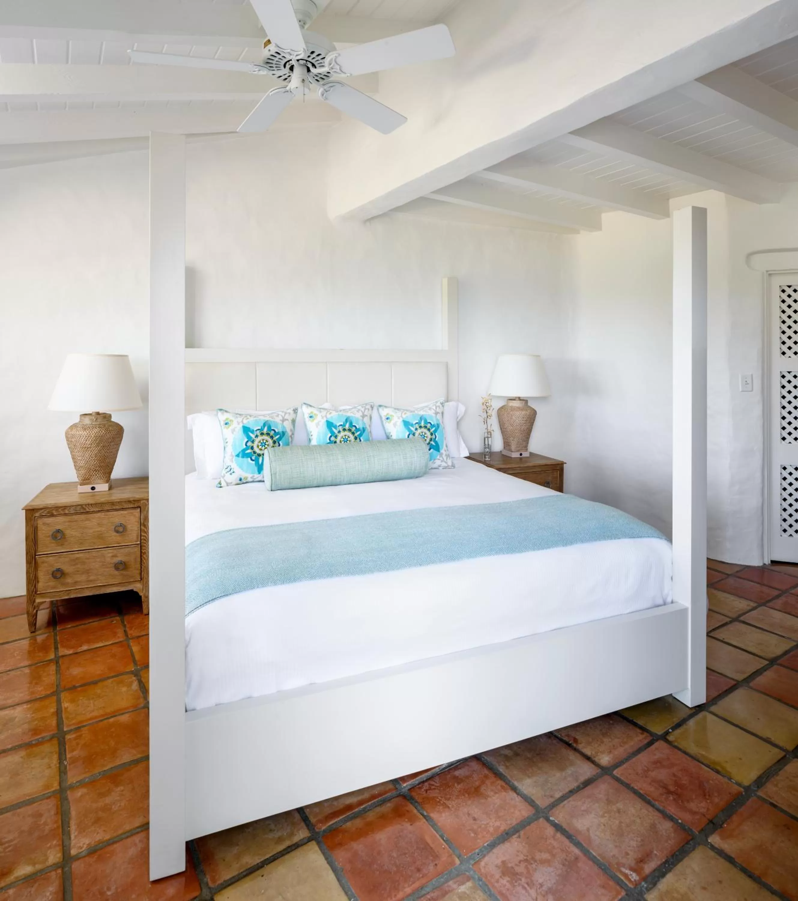 Bed in Windjammer Landing Resort and Residences