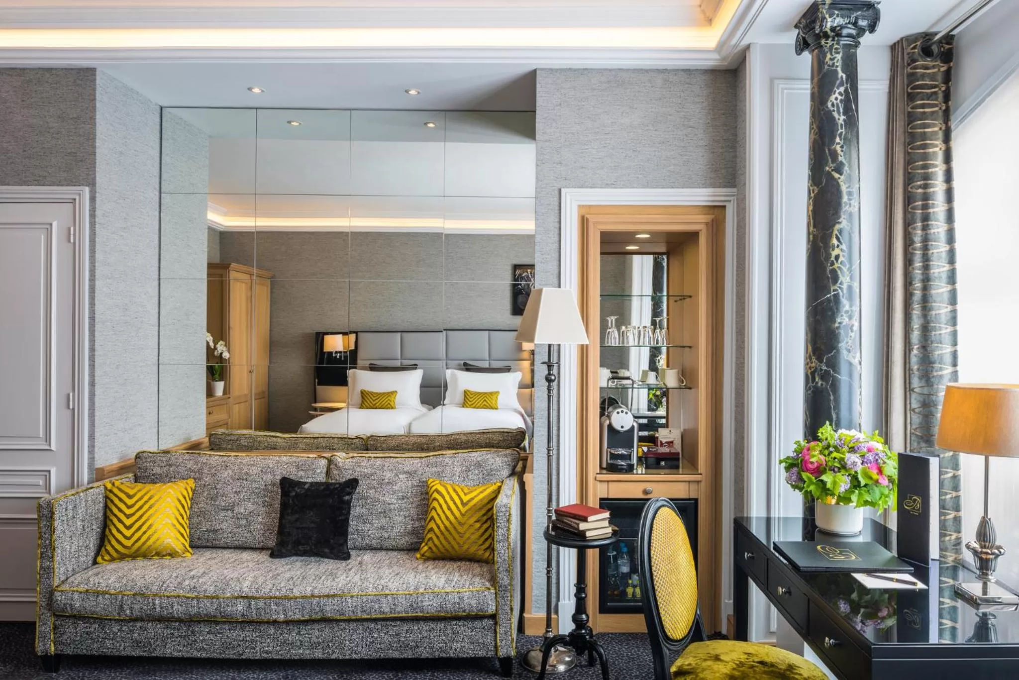 Bedroom, Bed in Sofitel Paris Baltimore Tour Eiffel