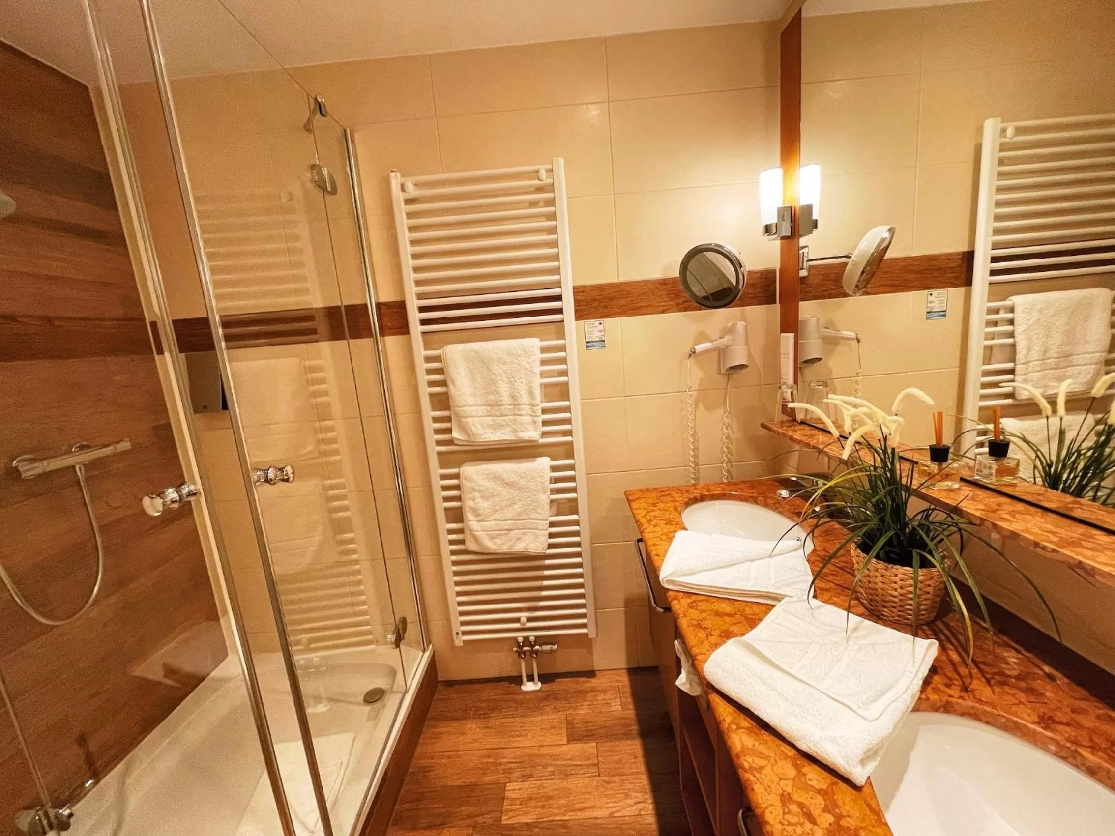 Bathroom in Albhotel Malakoff - House of Nature