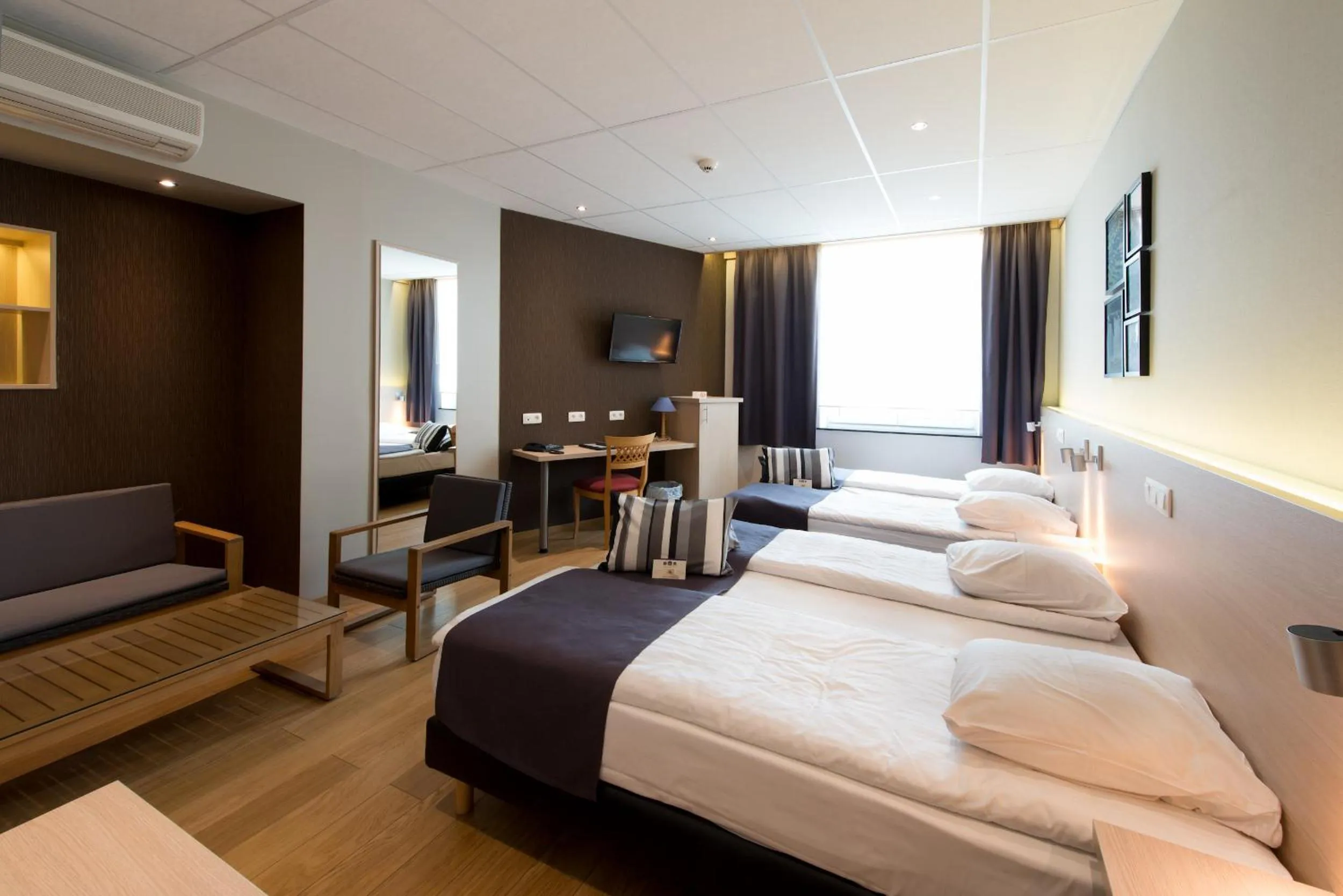 Bed in Univers Hotel Liege-Guillemins