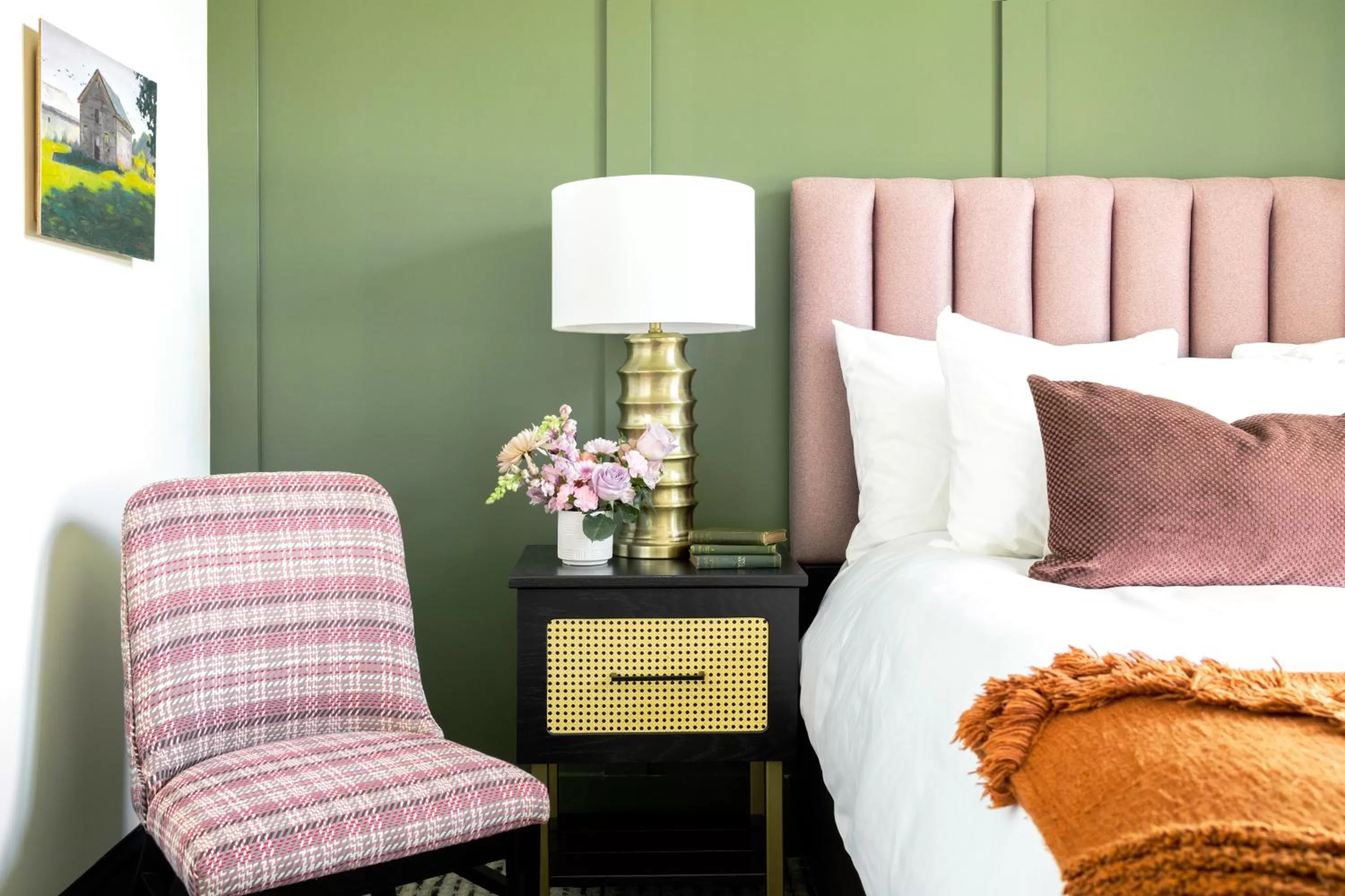 Bed in Hotel Thaxter