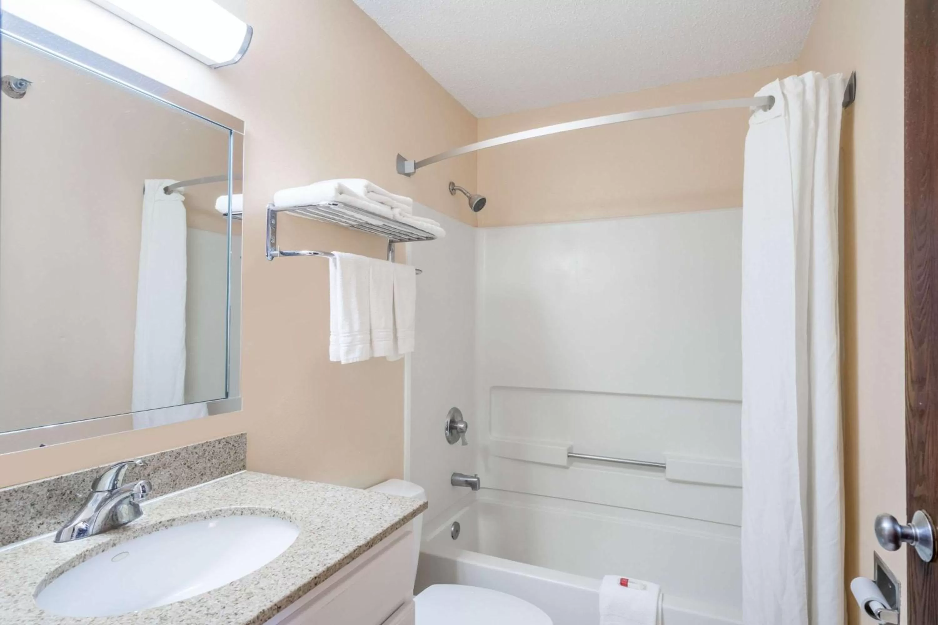 Bathroom in Super 8 by Wyndham Campbellsville KY