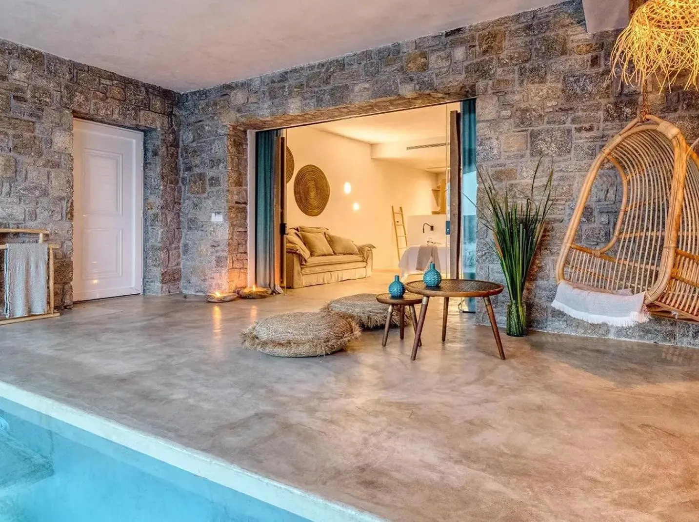 Balcony/Terrace in Panormos Village Hotel