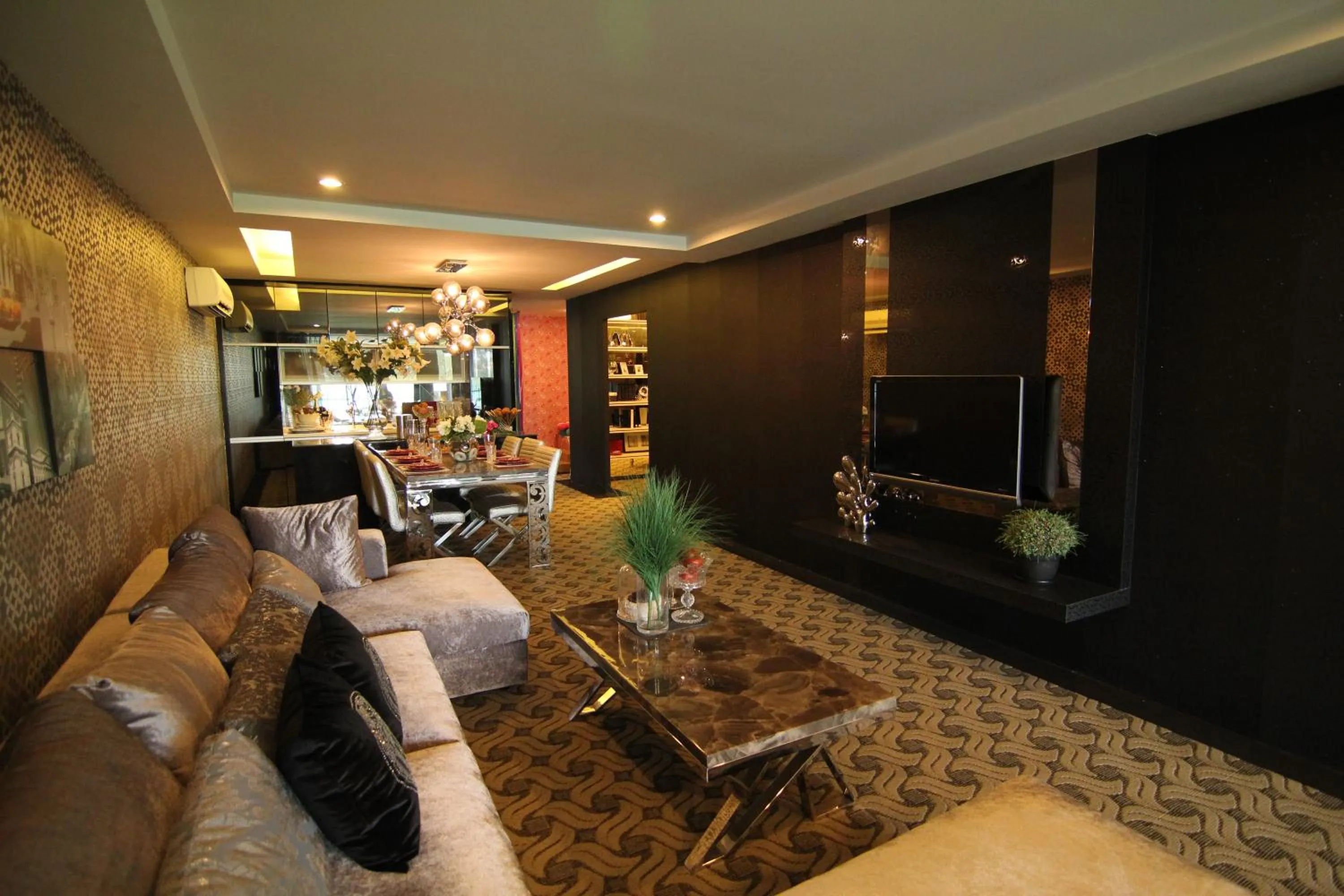 Dining area in Hermess Hotel Johor