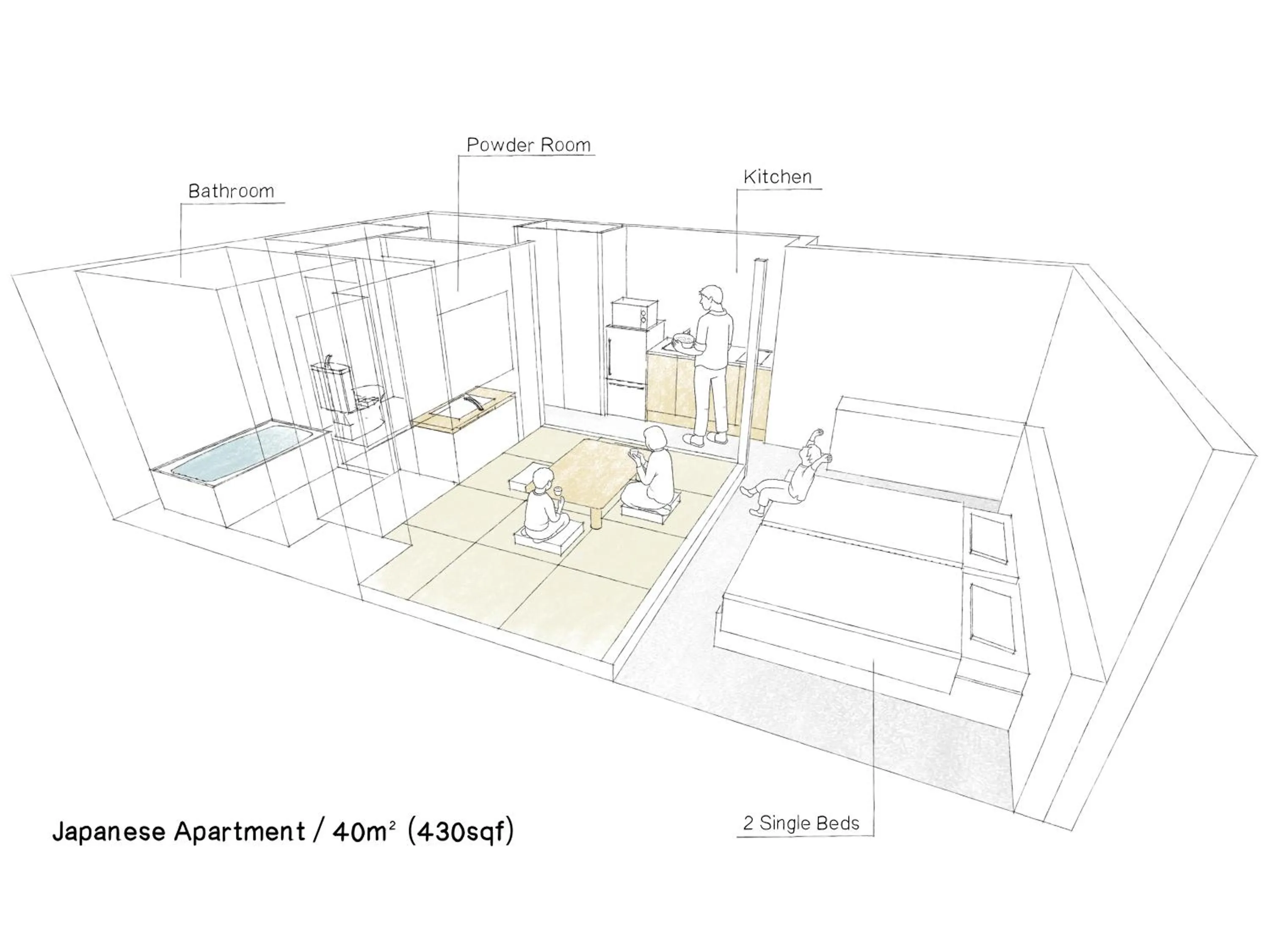 Floor plan in MIMARU Tokyo Akasaka