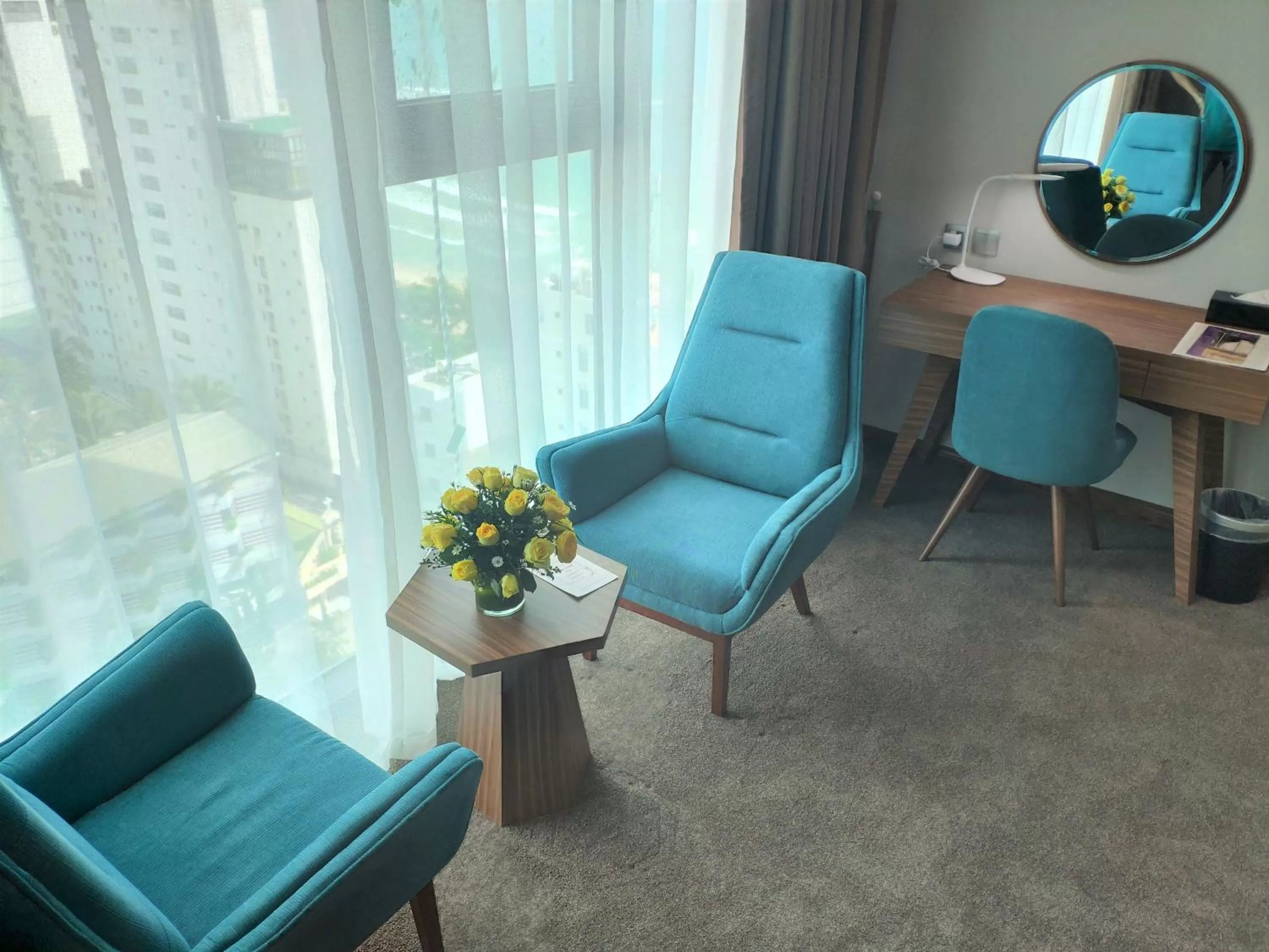 Living room in Muong Thanh Luxury Vien Trieu Nha Trang