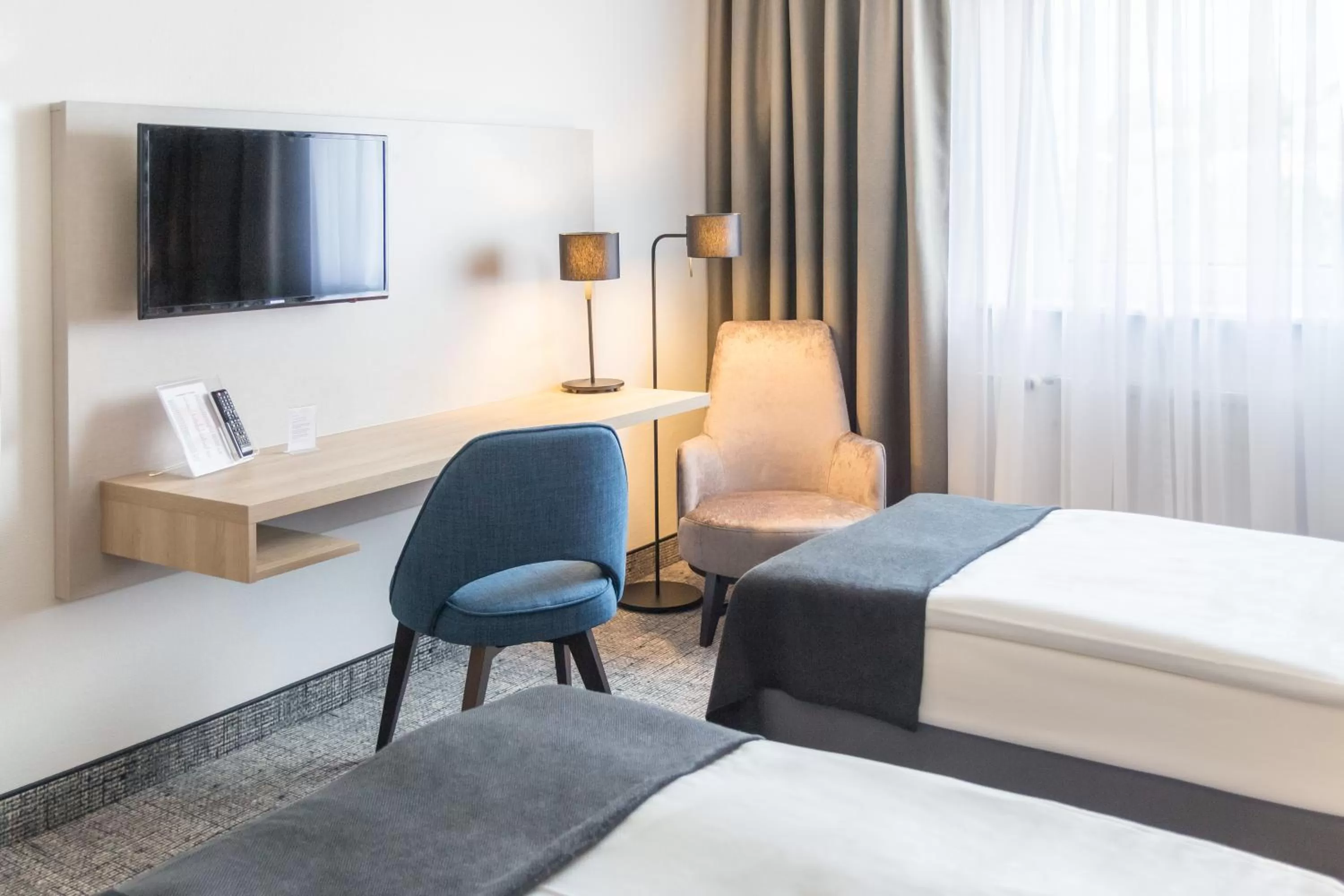 TV and multimedia, Bed in Ramada by Wyndham Flensburg City