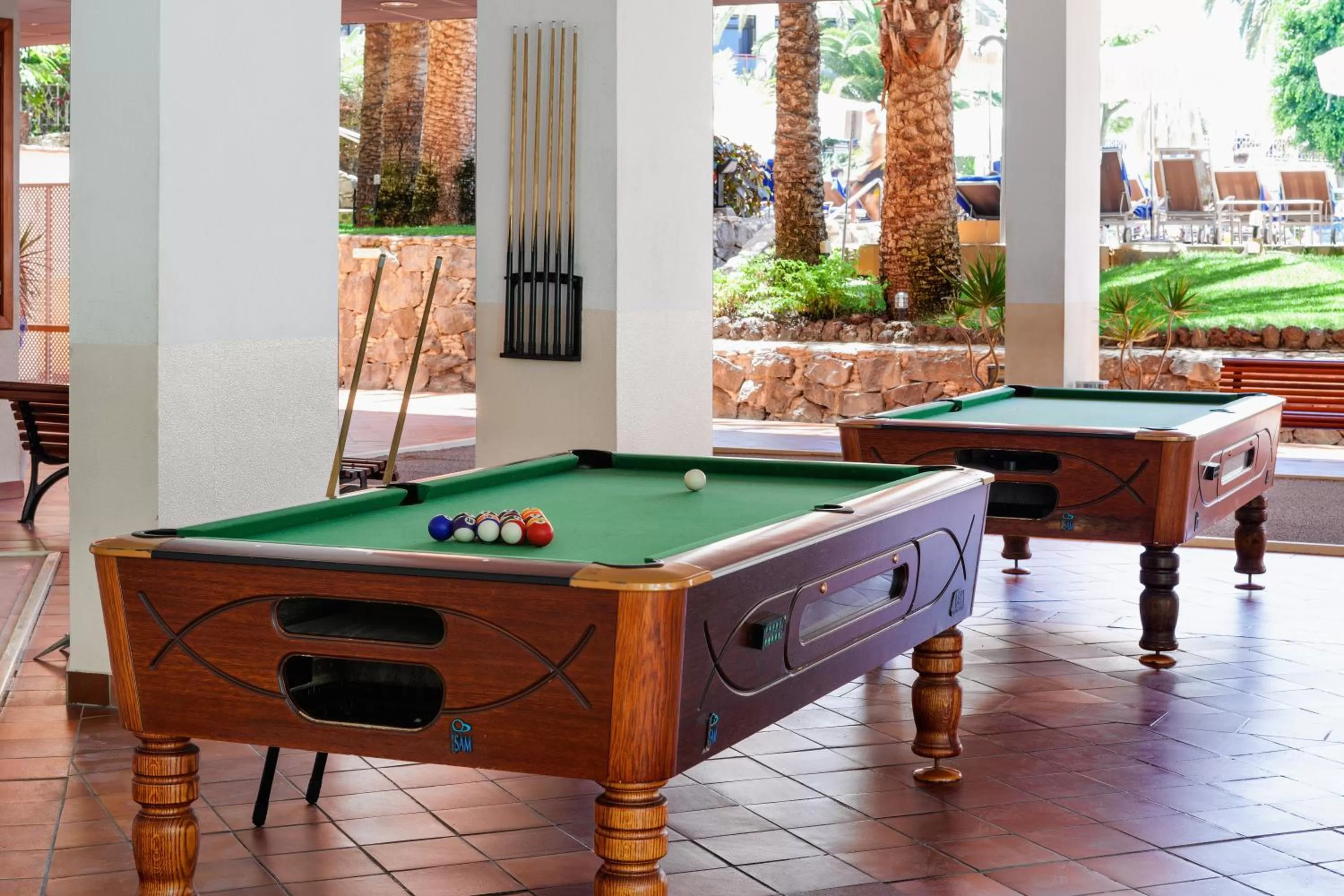 Billiard in Seaside Sandy Beach