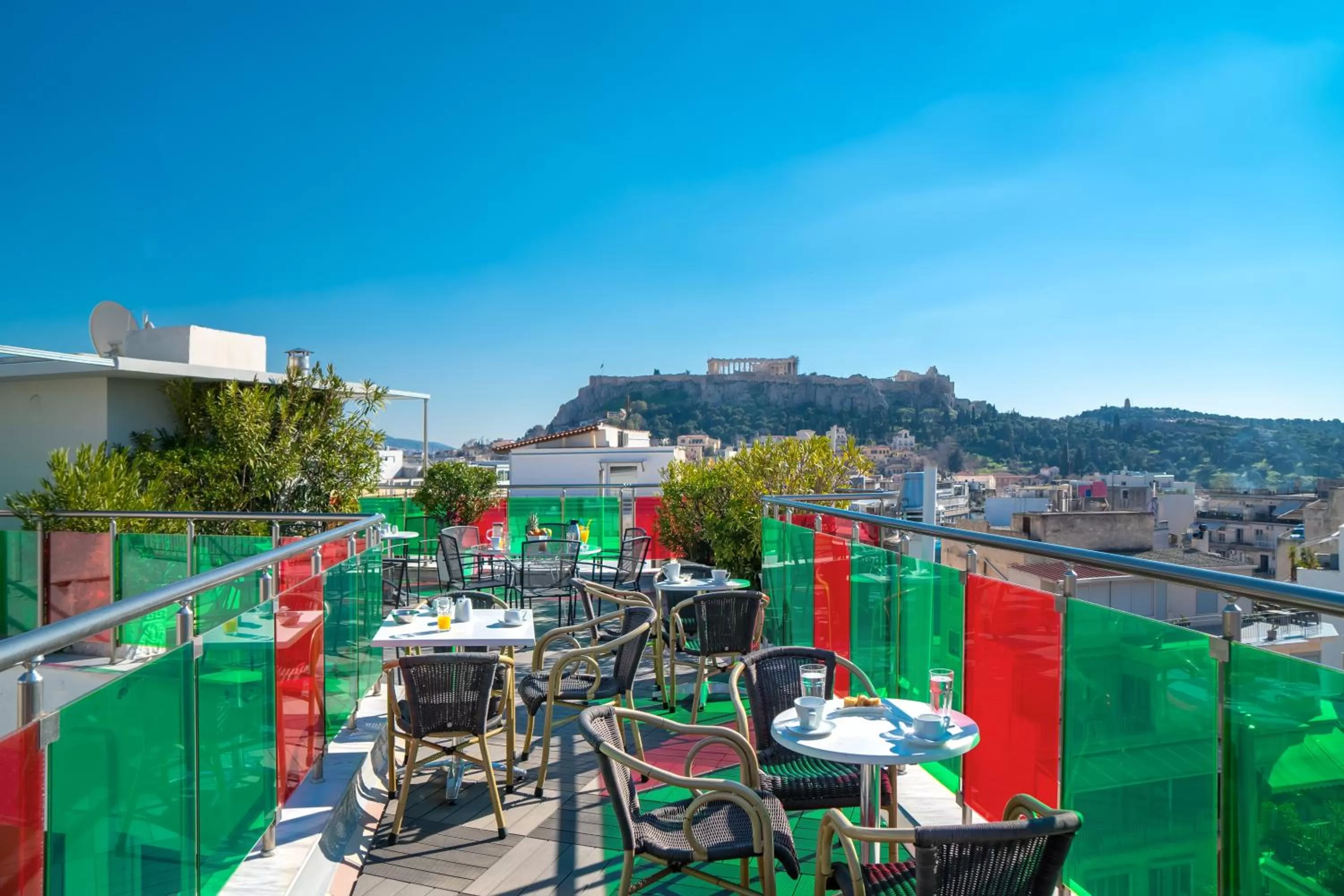 Patio in Attalos Hotel