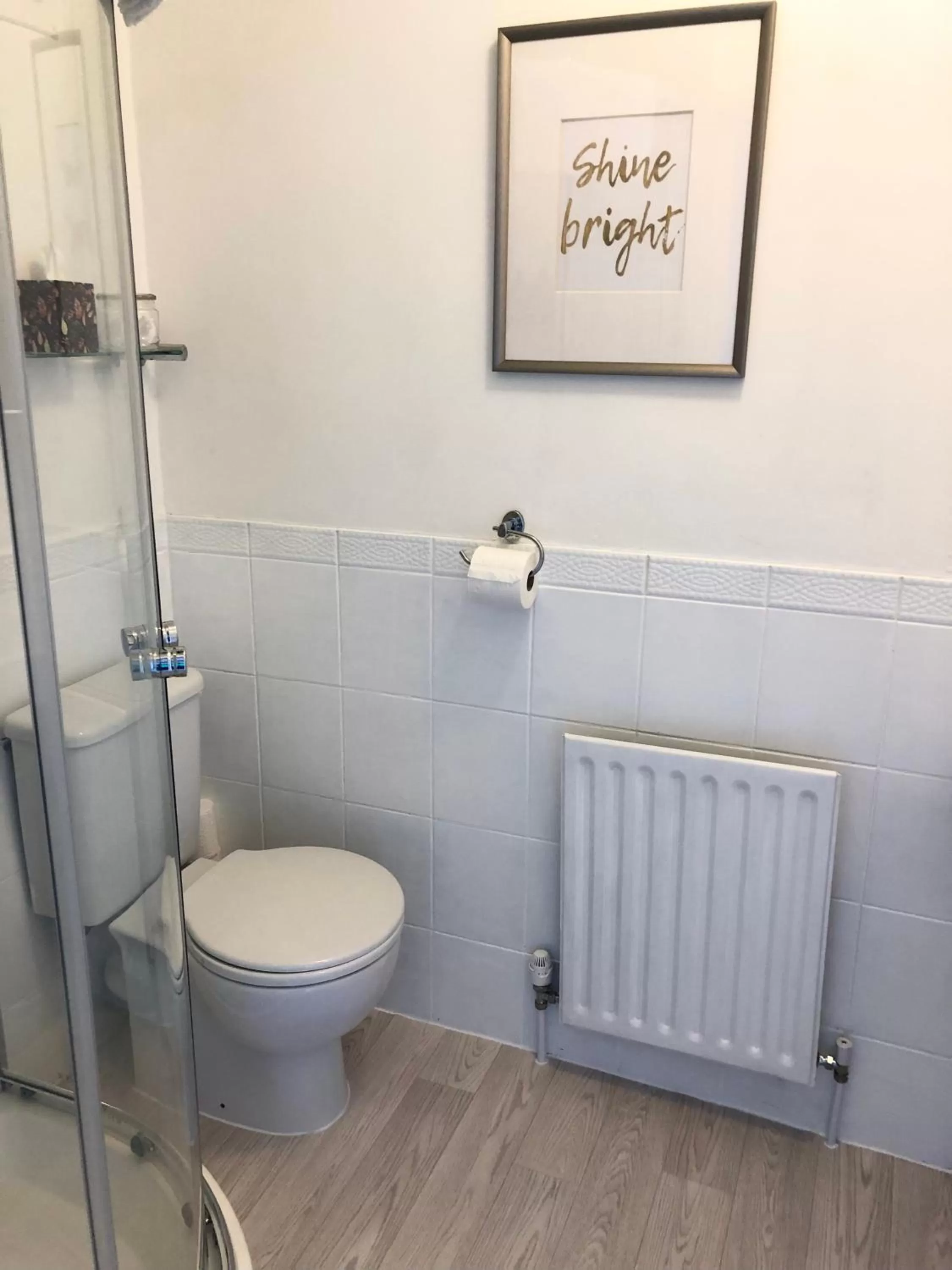 Shower in Websters Bed & Breakfast