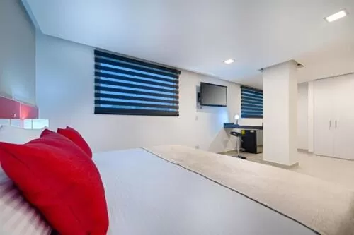 Photo of the whole room, Bed in Hotel Blue 66