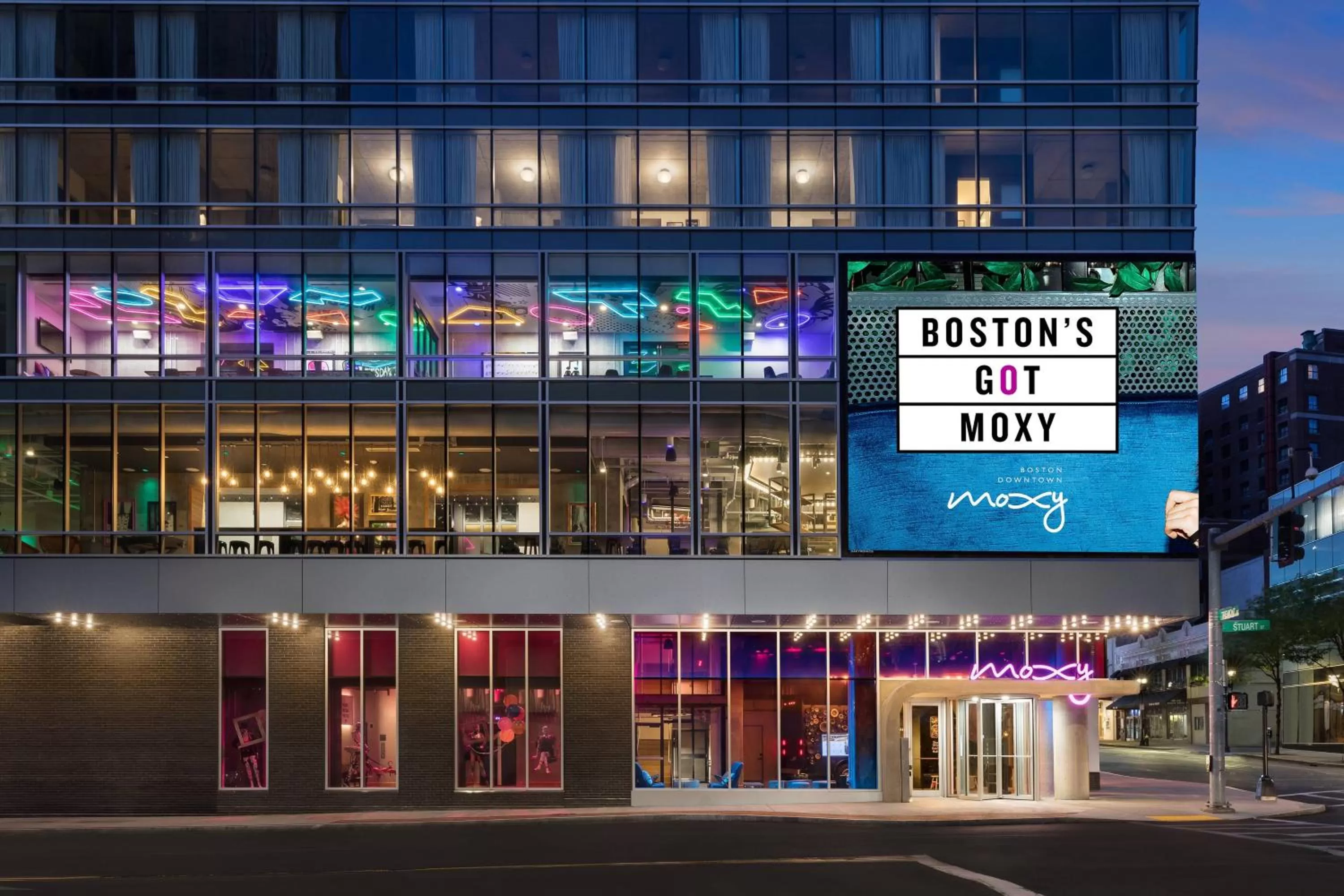 Property building in Moxy Boston Downtown