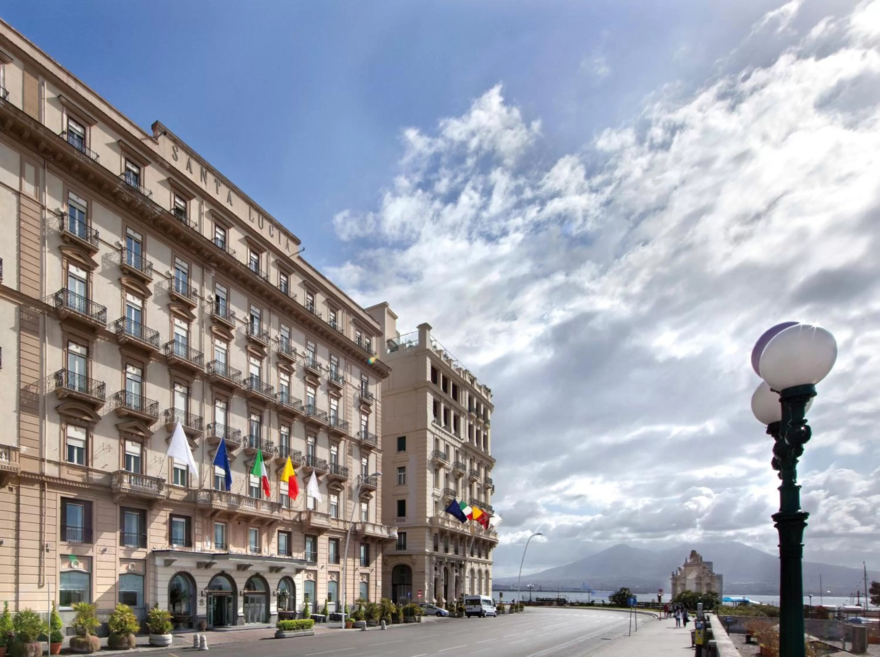 Facade/entrance in Grand Hotel Santa Lucia