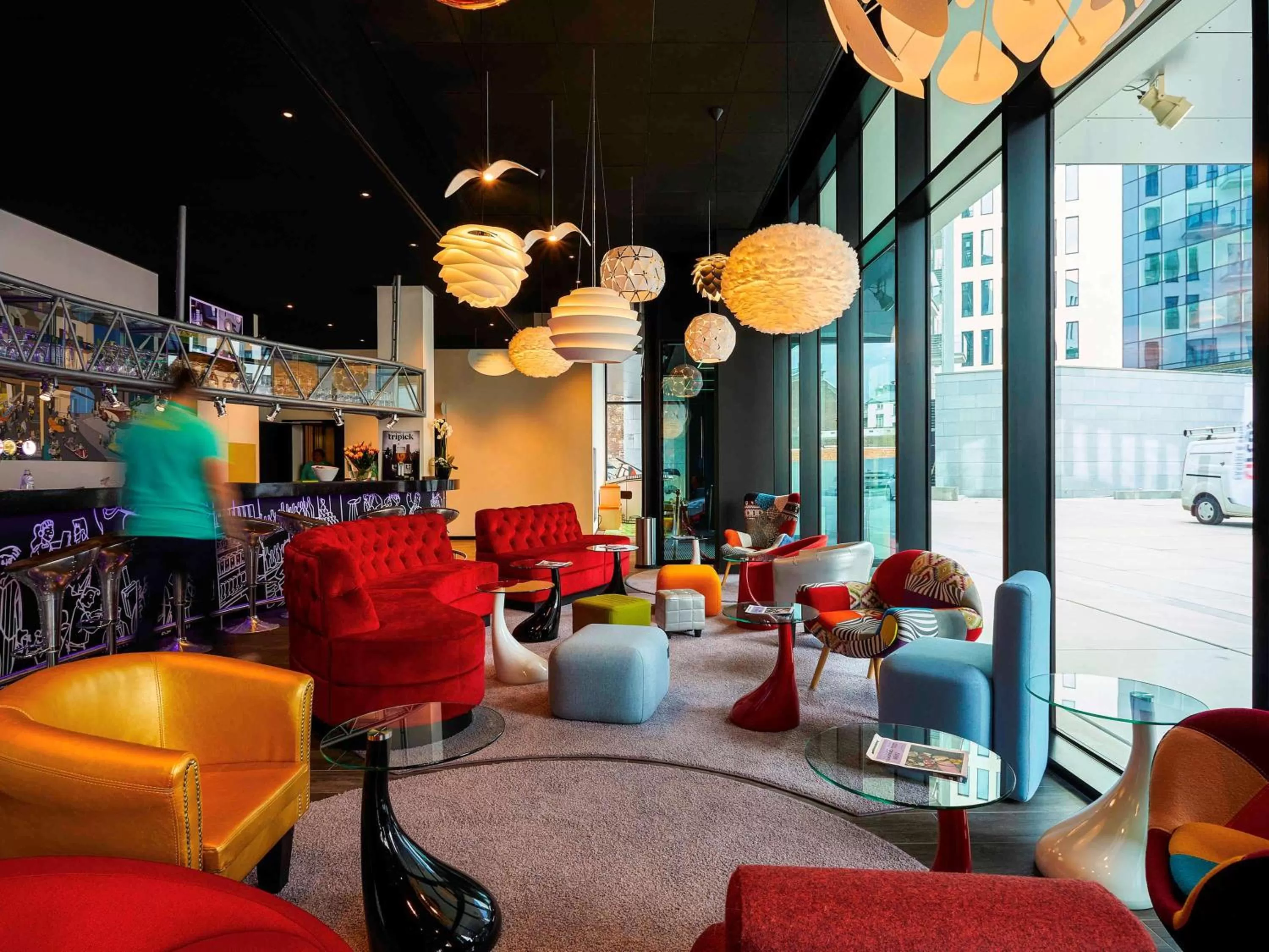 Lounge or bar in ibis Styles Liege Guillemins