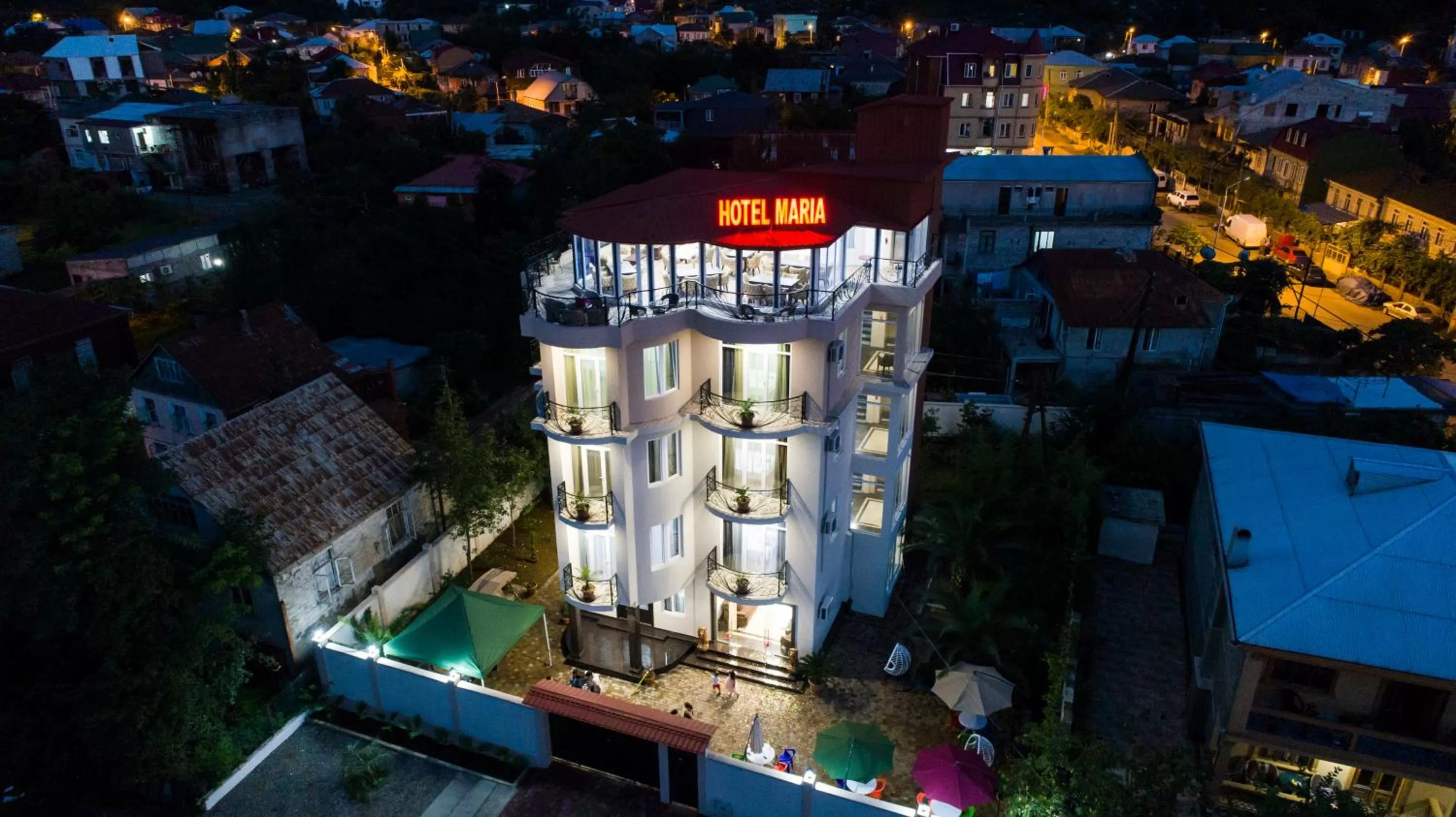 Property building, Bird's-eye View in Hotel Maria
