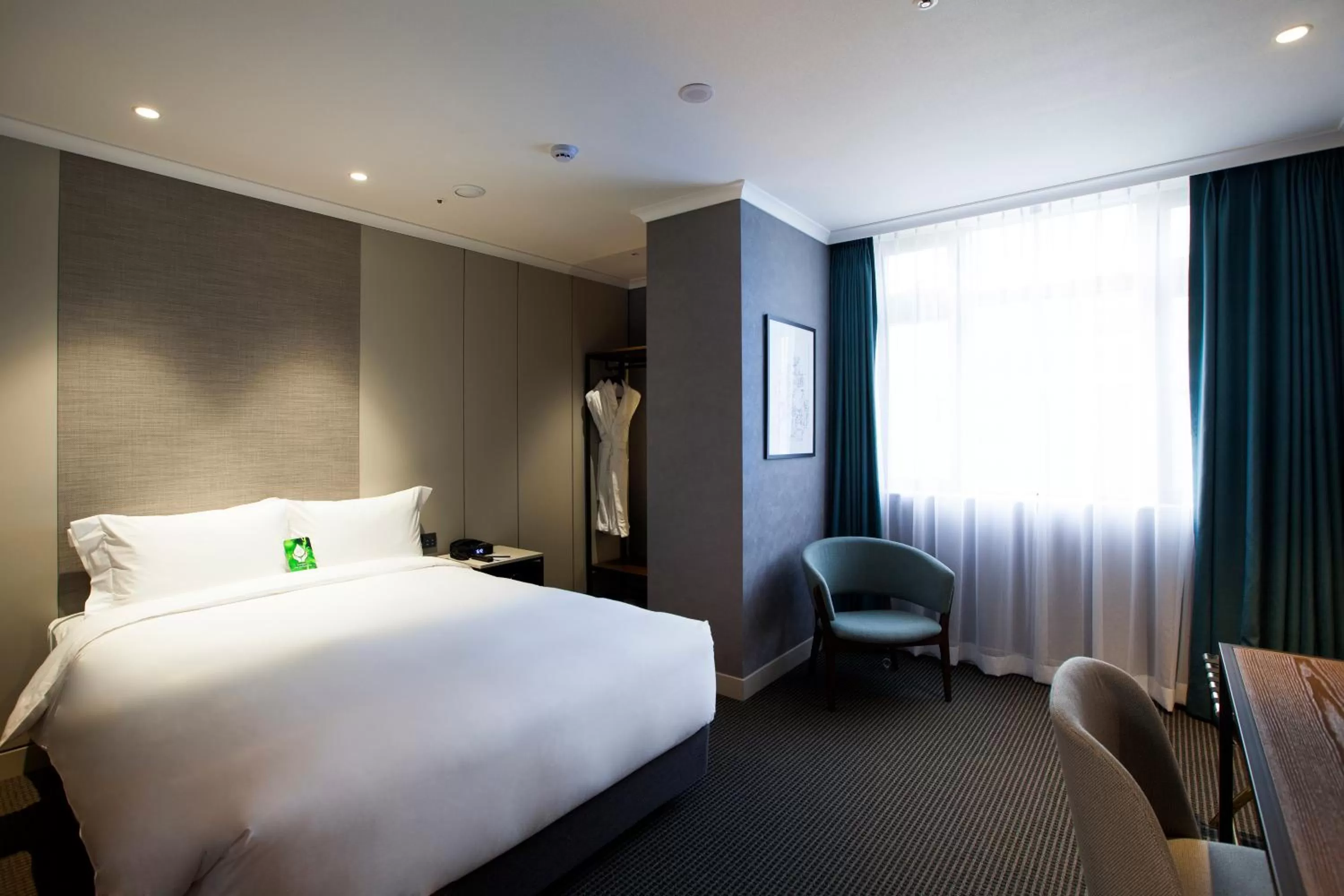 Decorative detail, Bed in G2 Hotel Myeongdong