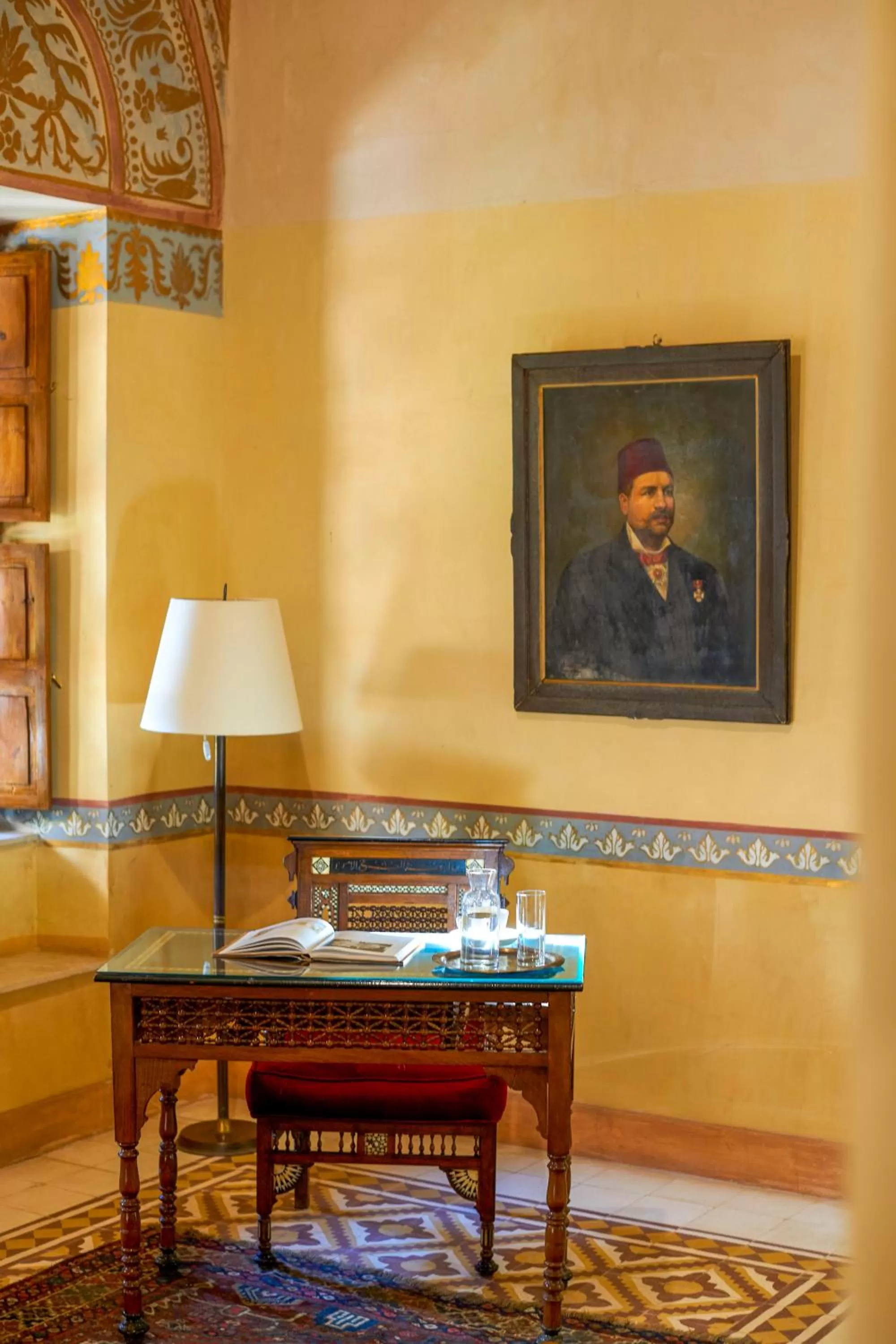 Seating area in Al Moudira Hotel