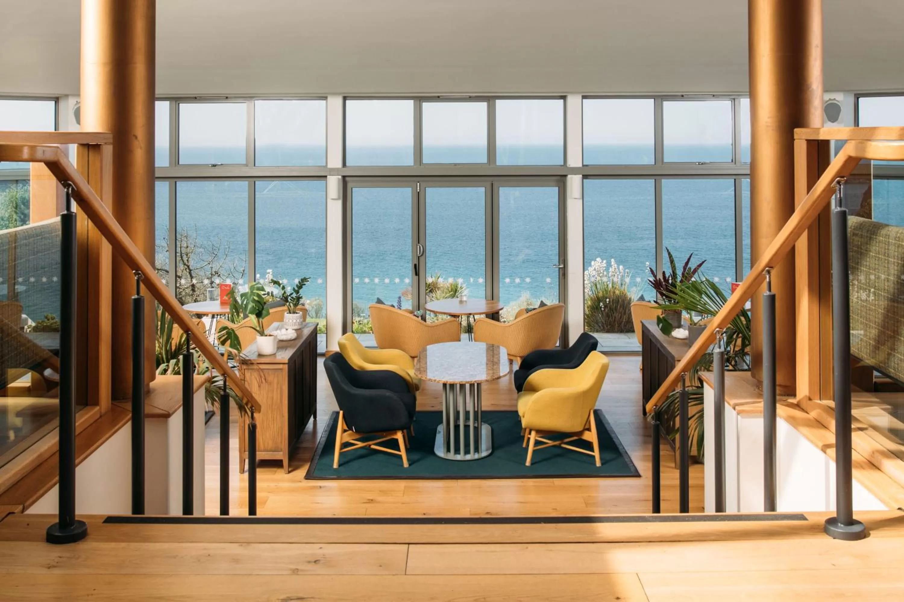 Dining area in Polurrian on the Lizard