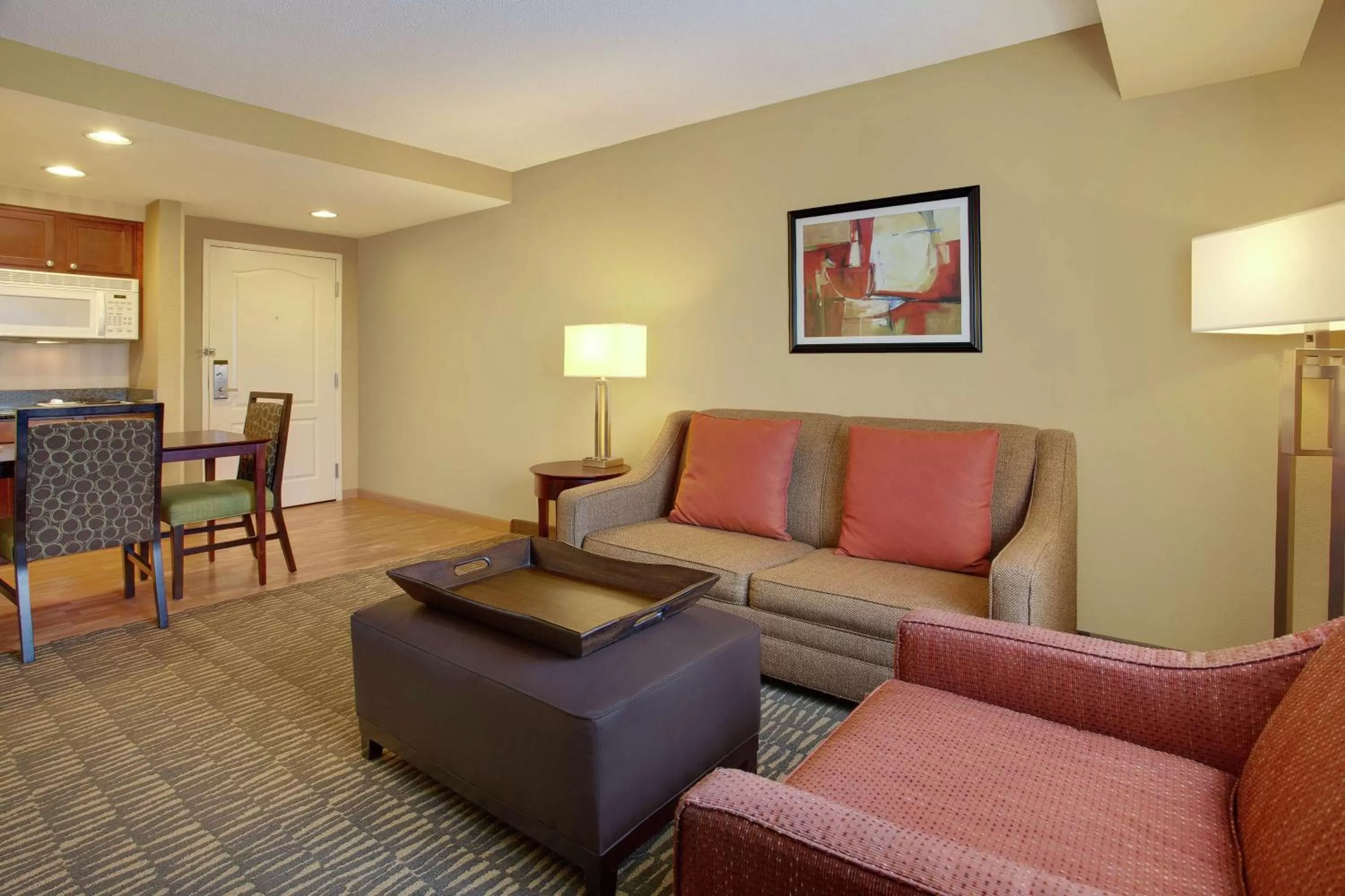 Living room in Homewood Suites by Hilton Tampa-Brandon