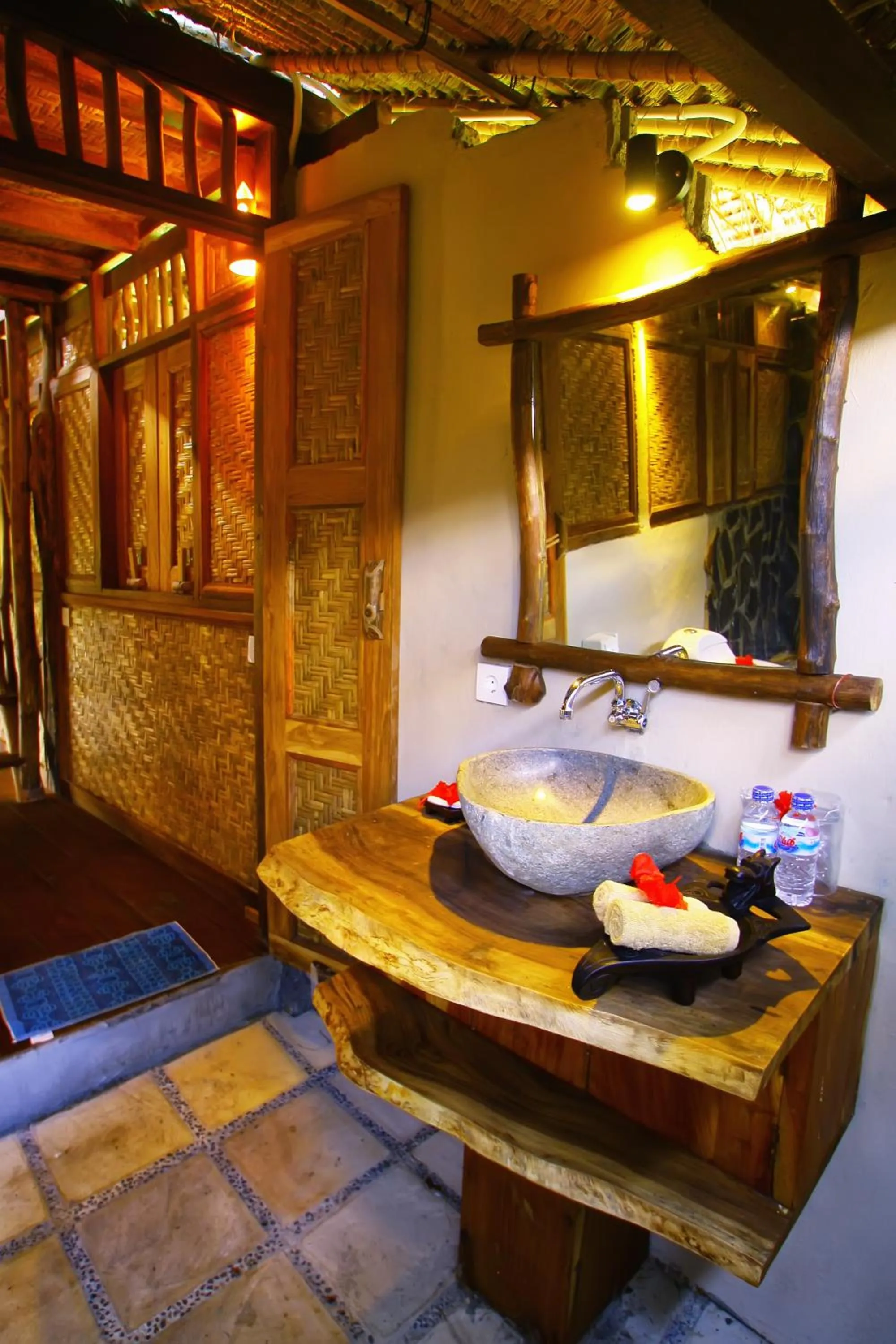 Bathroom in Flower Bud Bungalow Balangan