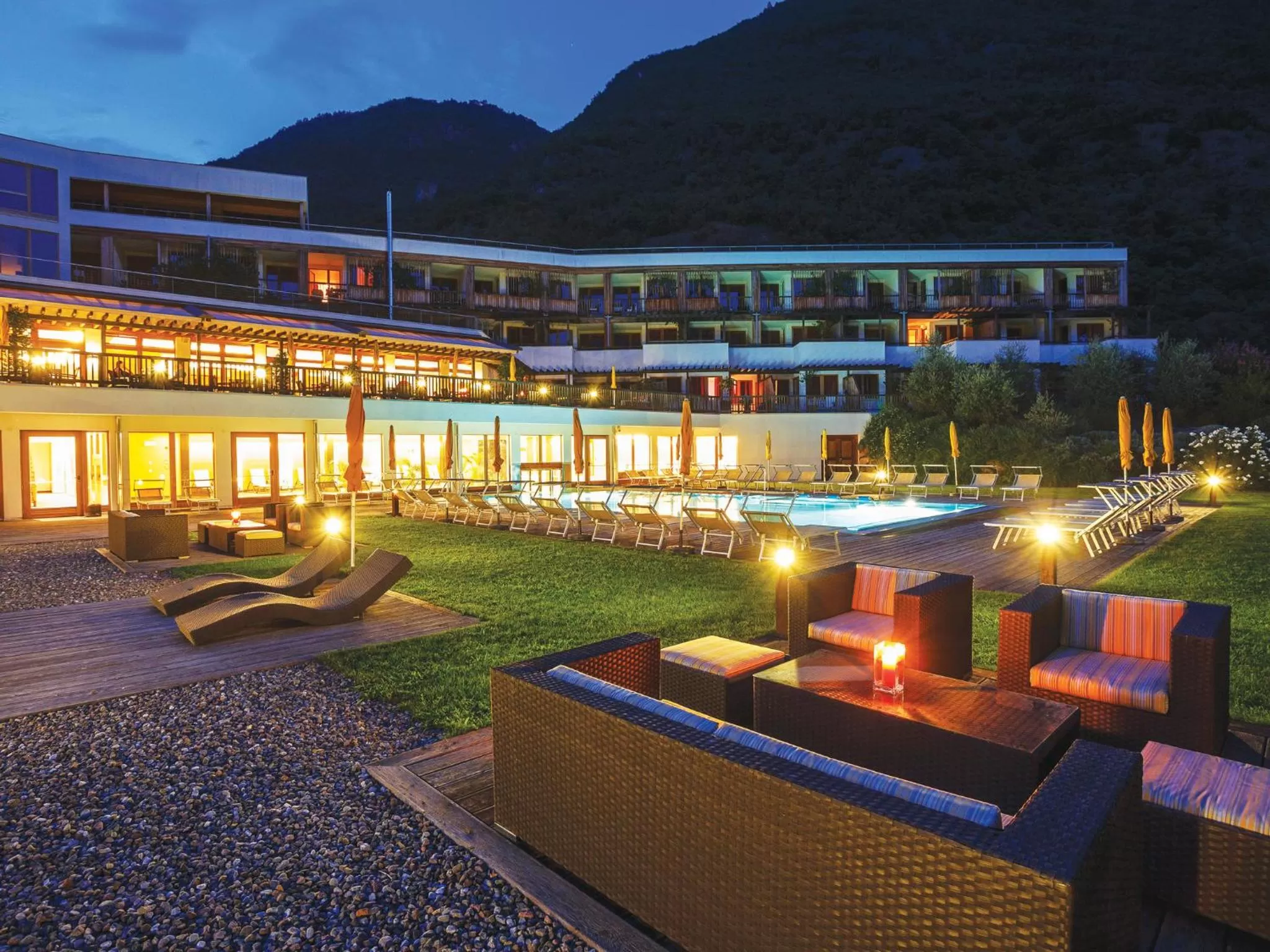 Bird's eye view in Biohotel theiner's garten