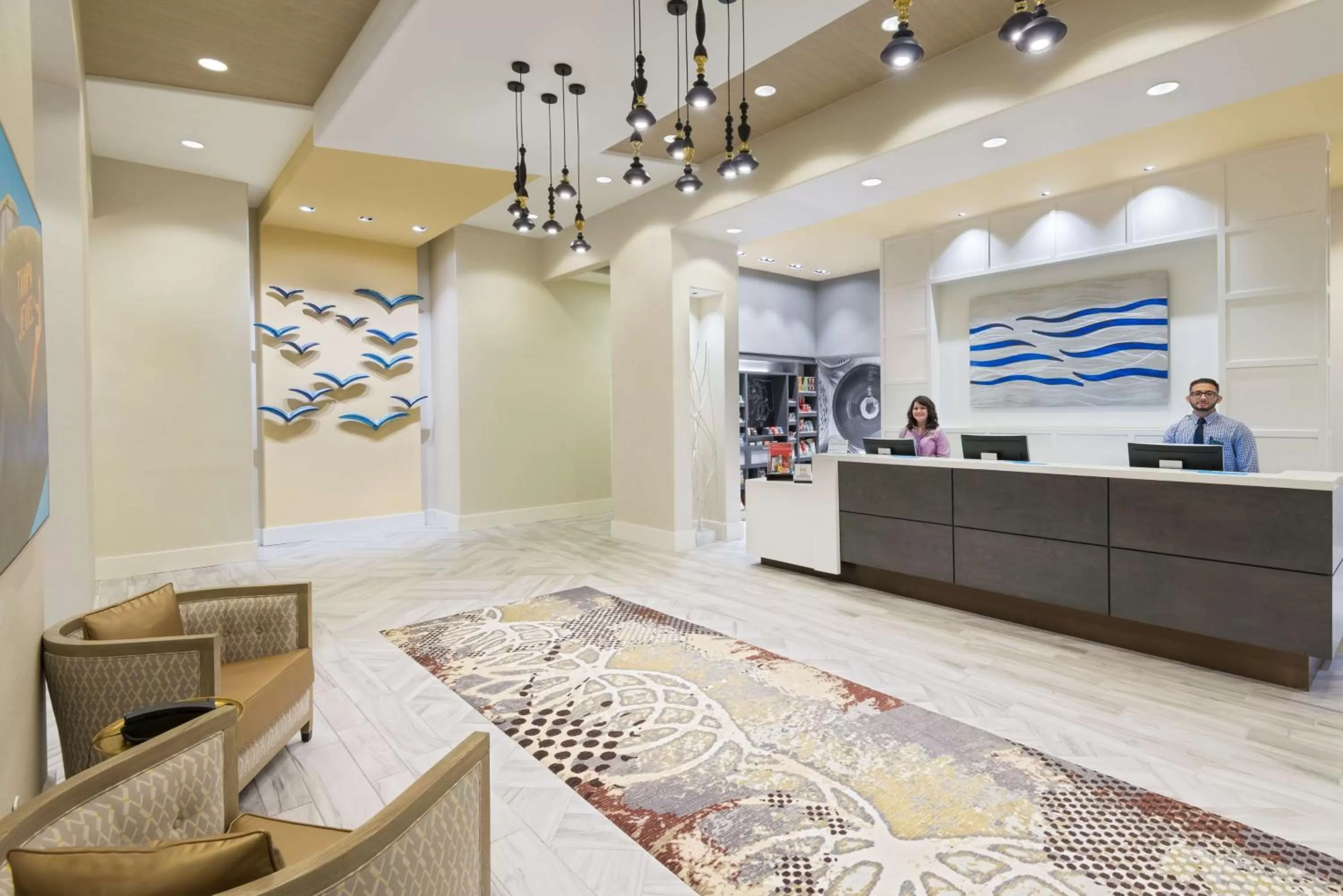 Lobby or reception in Hampton Inn & Suites Tampa Airport Avion Park Westshore