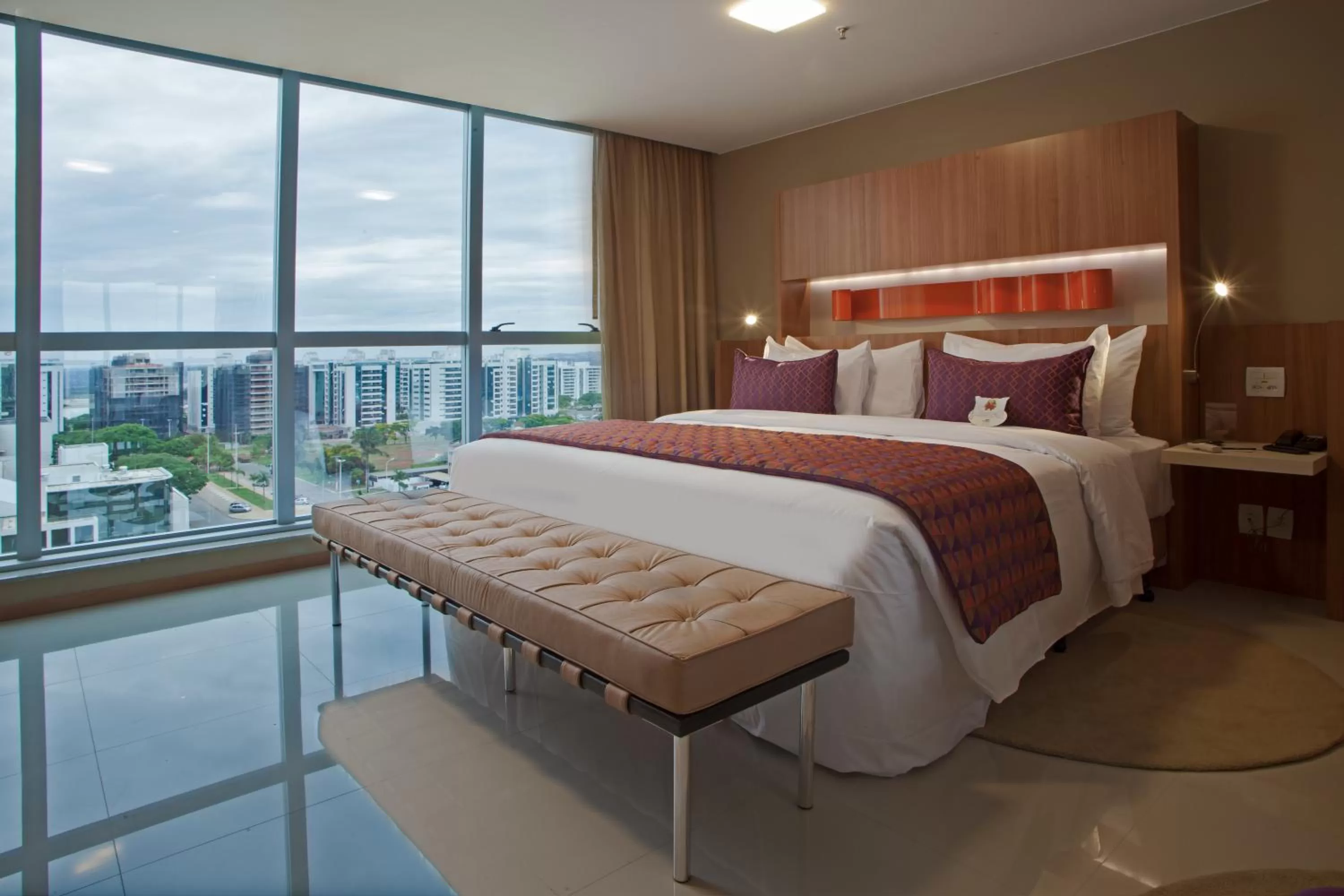 Bed in Jade Hotel Brasília