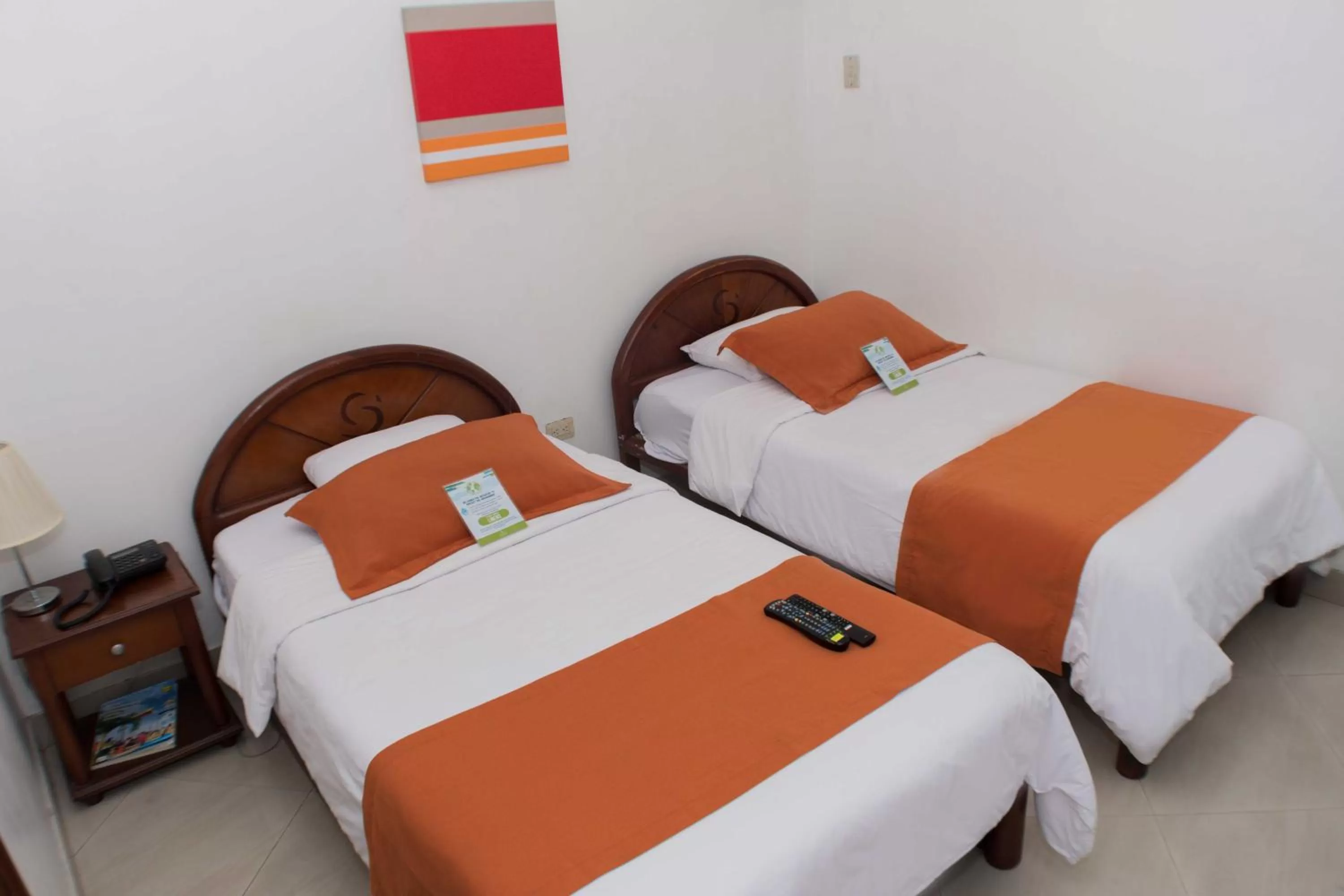 Bed in Hotel Castell