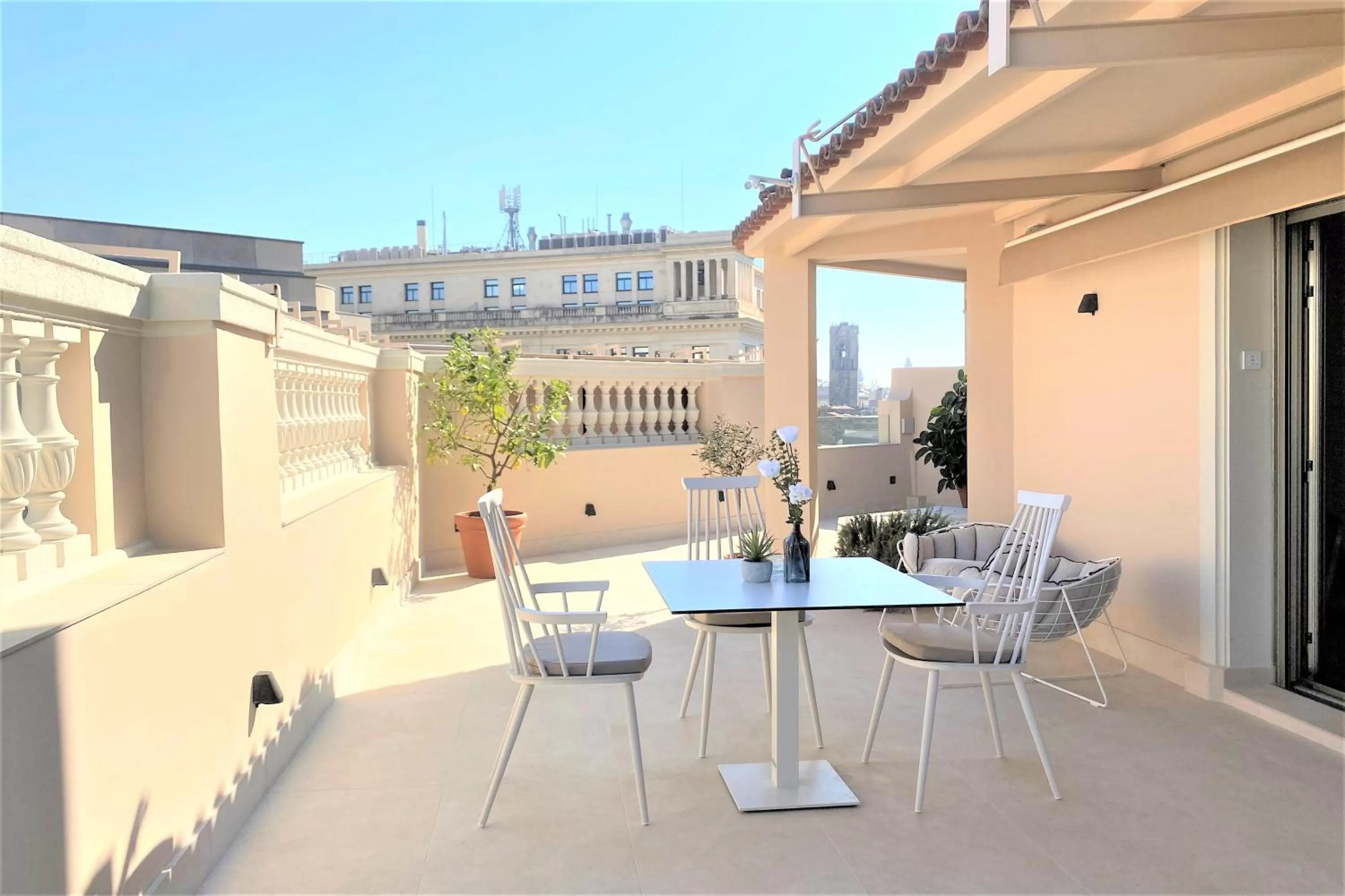 Balcony/Terrace in Colón Hotel Barcelona