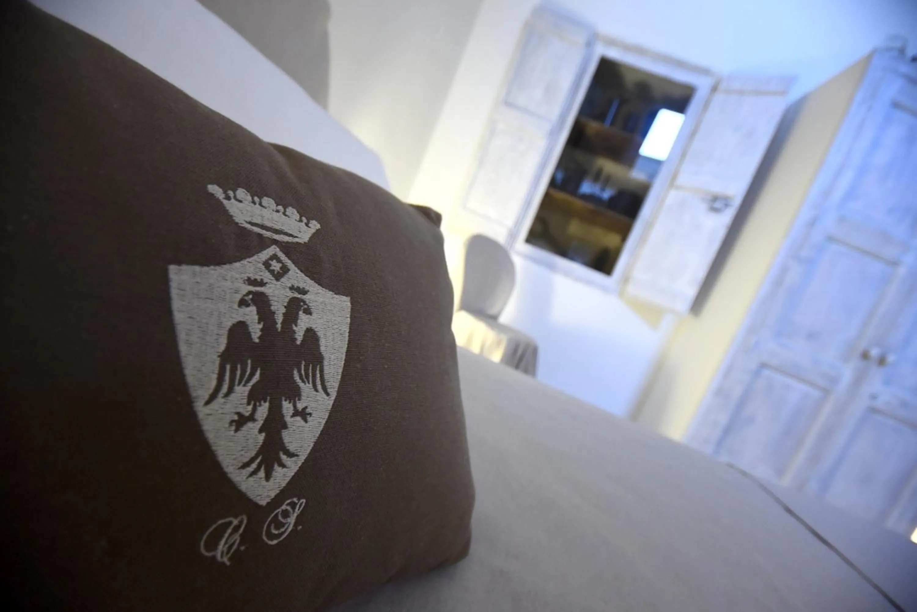 Decorative detail, Bed in Palazzo Castriota