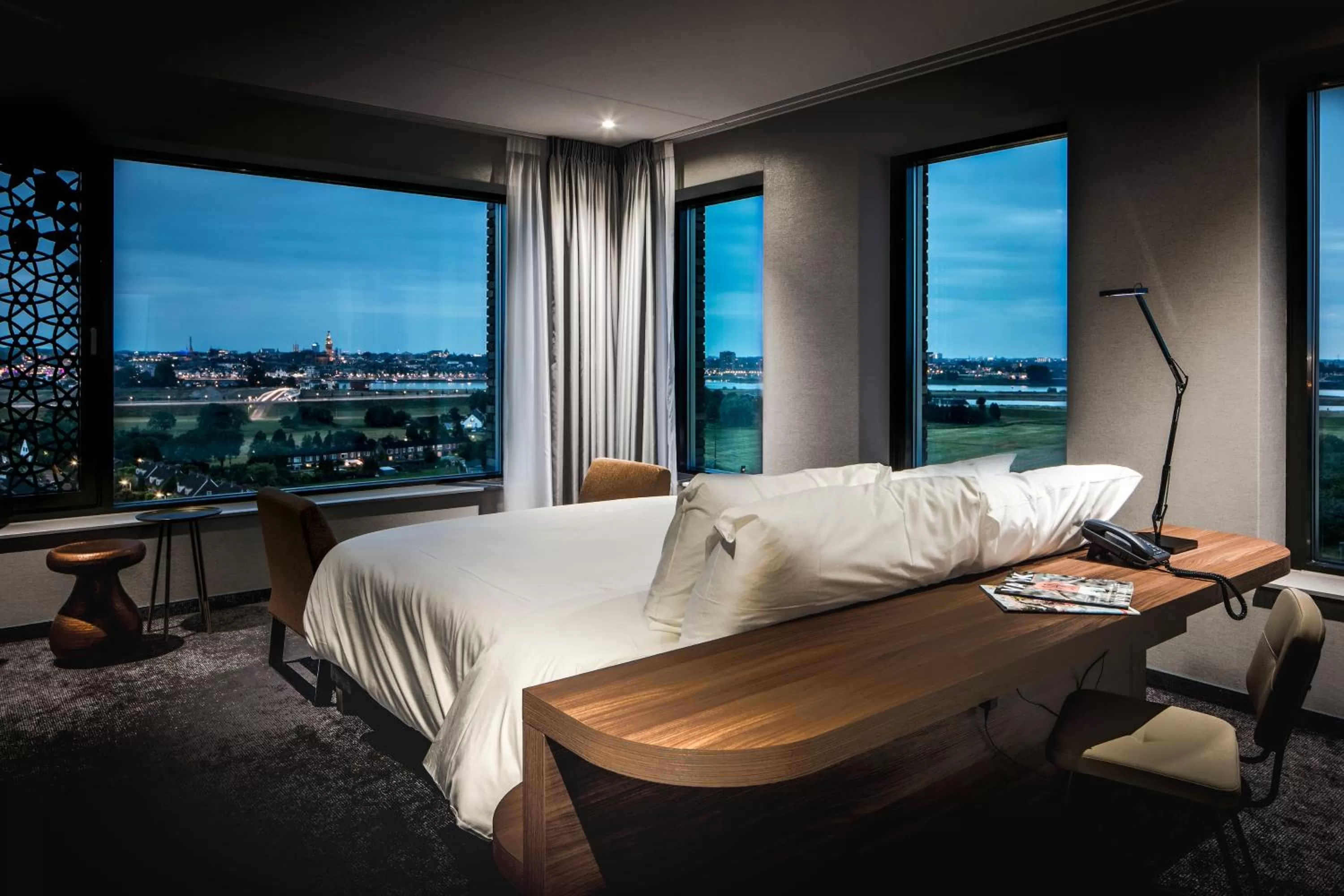 View (from property/room), Bed in Van der Valk Hotel Nijmegen-Lent