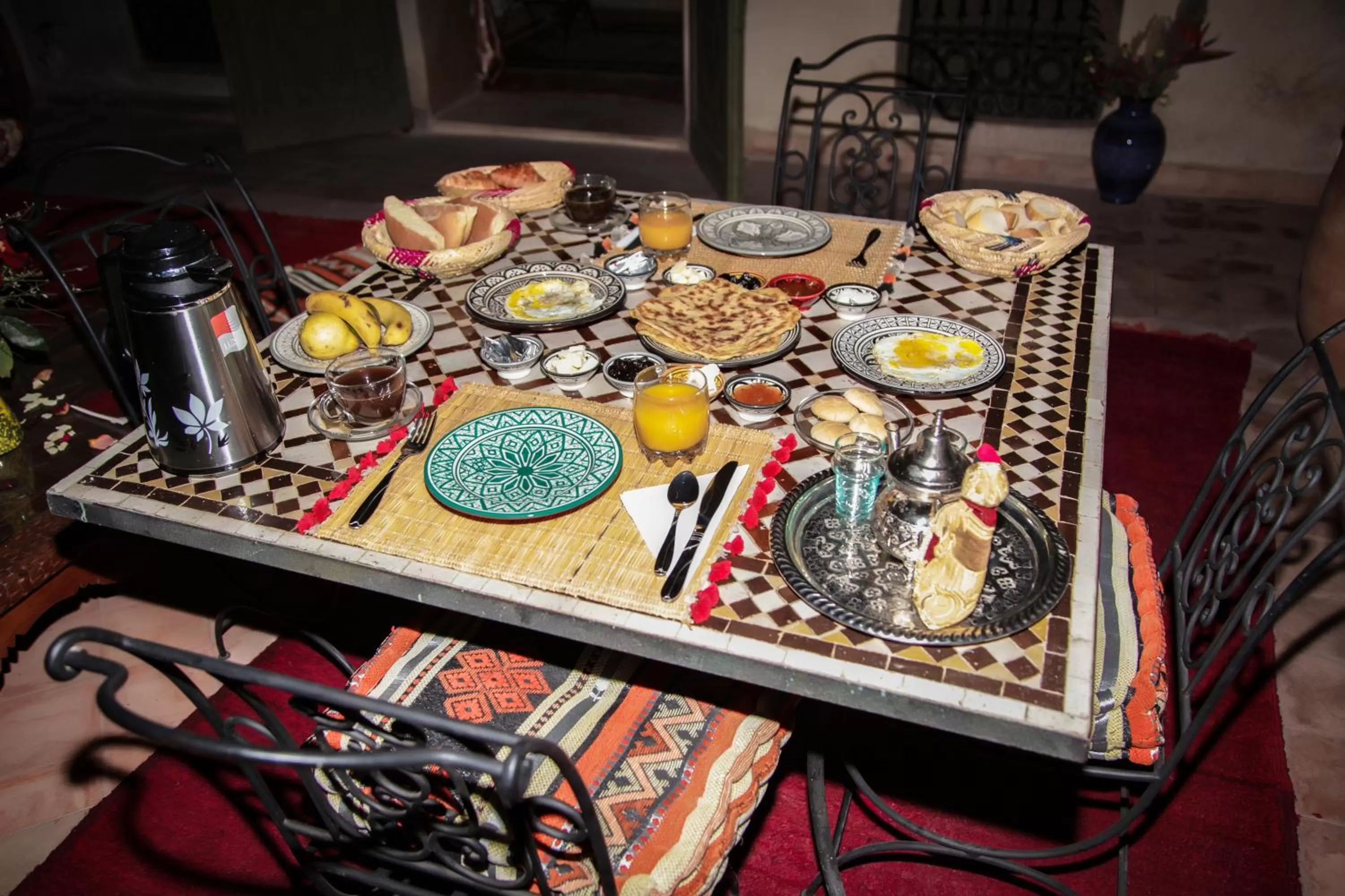 Food and drinks in Héritage Lalla Aicha et SPA