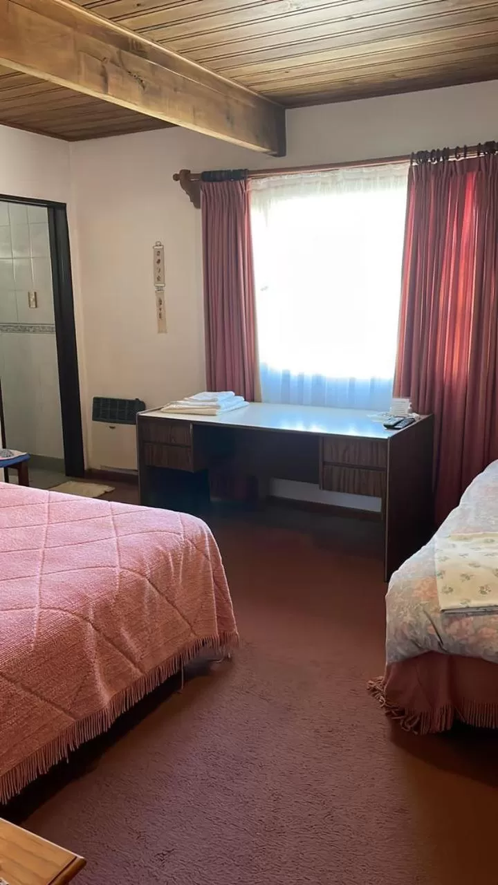 Bed in Hosteria La Chacra Moto Friendly