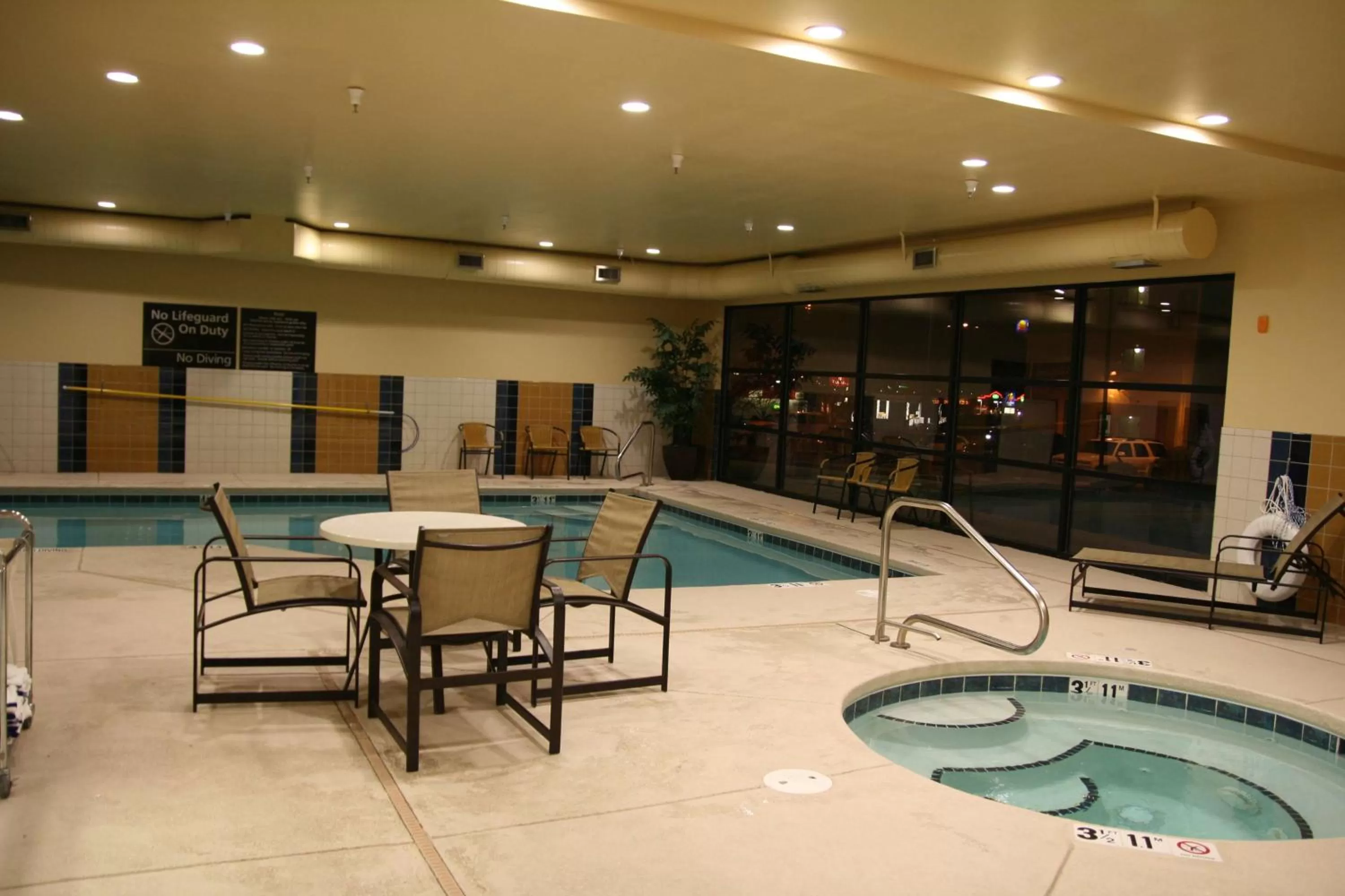 Pool view in Hampton Inn and Suites Pueblo/North