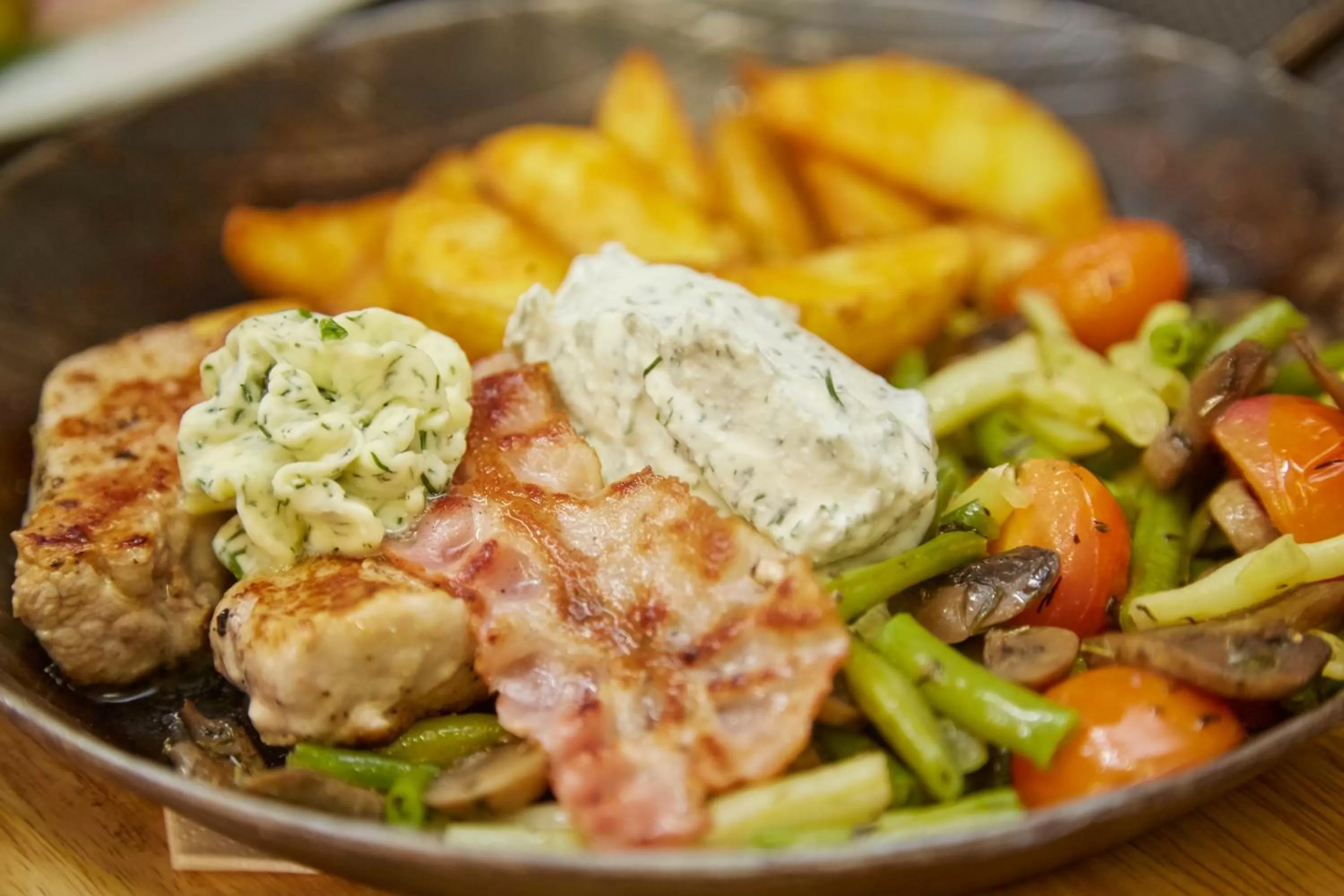 Food close-up in Flair Hotel Villa Ilske