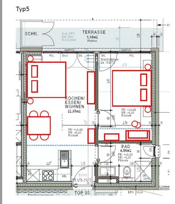 Floor Plan in Village by Maier - kontaktloser Check-in
