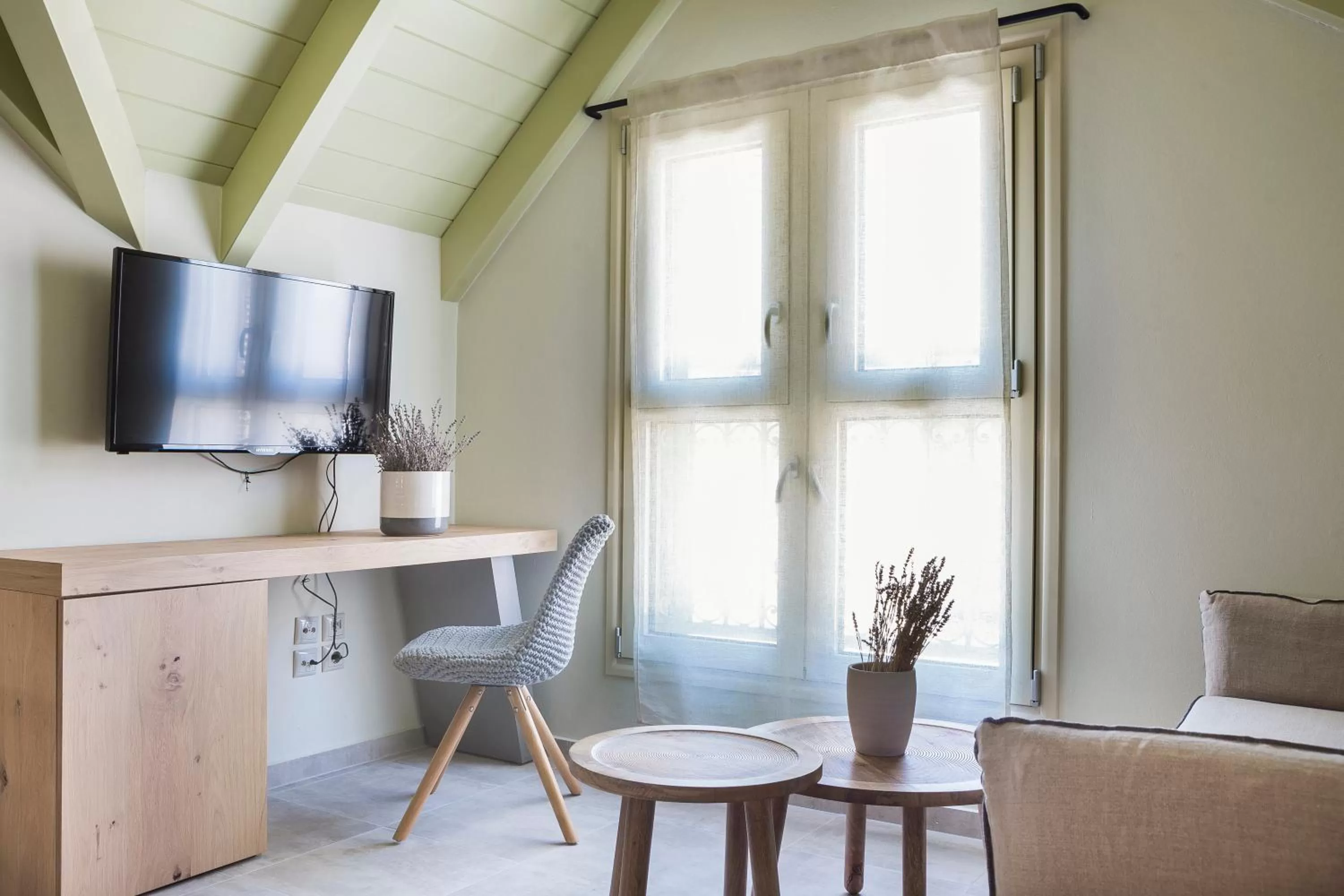 Seating area in Argostoli Marina Suites