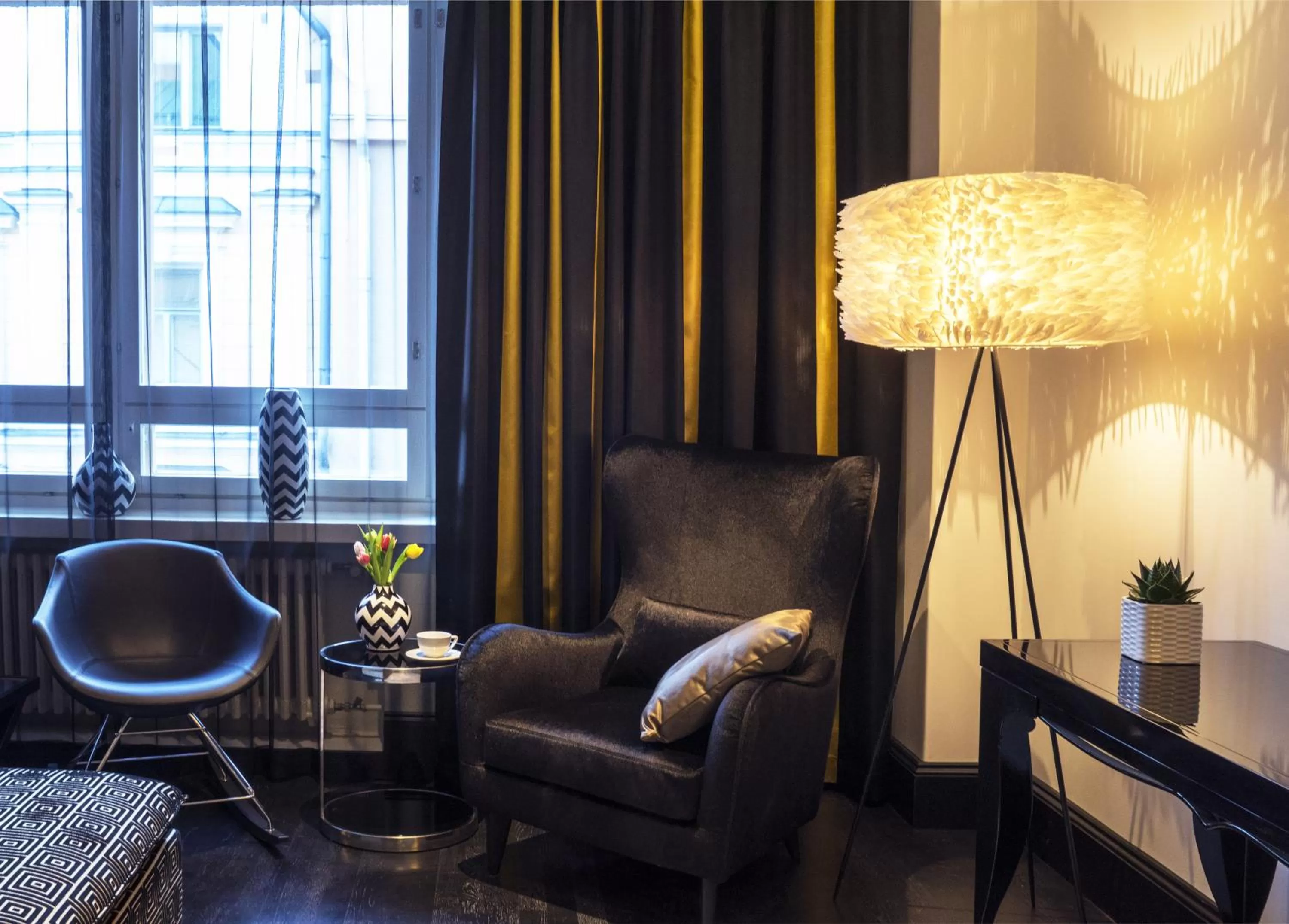 Seating area in Hotel Lilla Roberts