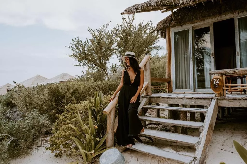 Balcony/Terrace in Villa Pescadores Tulum-Beachfront hotel by Ahau Collection