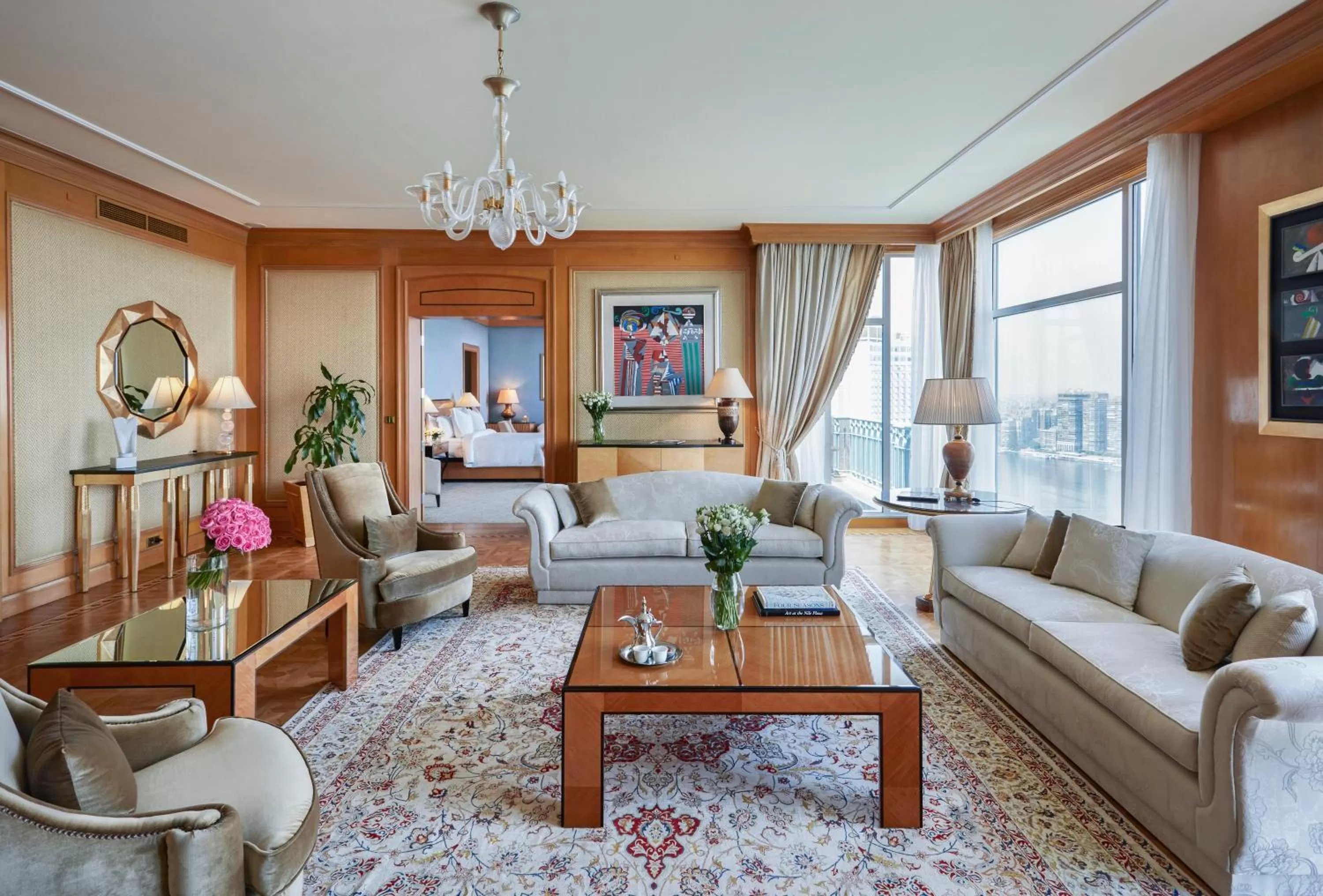 Living room in Four Seasons Hotel Cairo at Nile Plaza