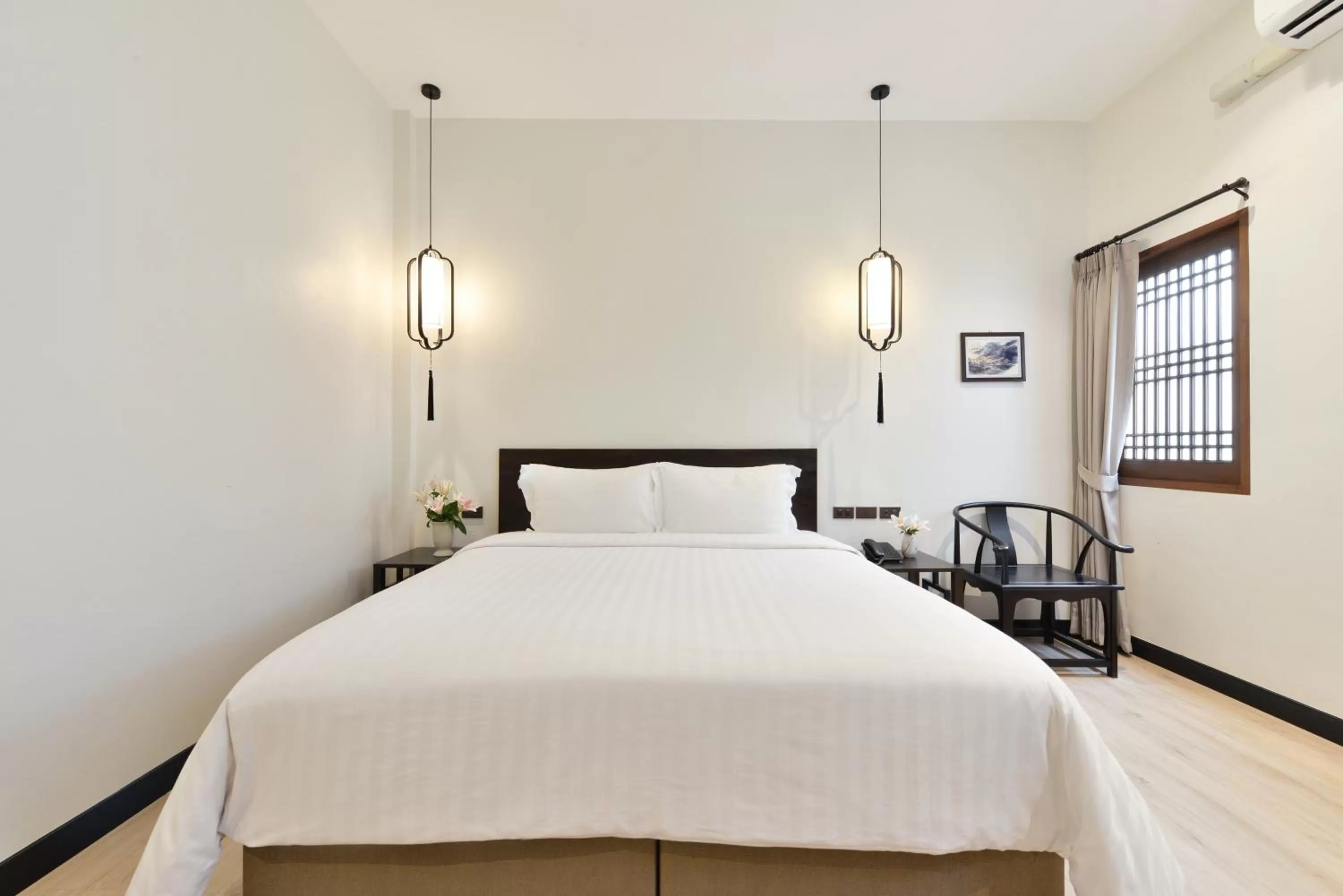 Bed in Oldthaiheng Hotel