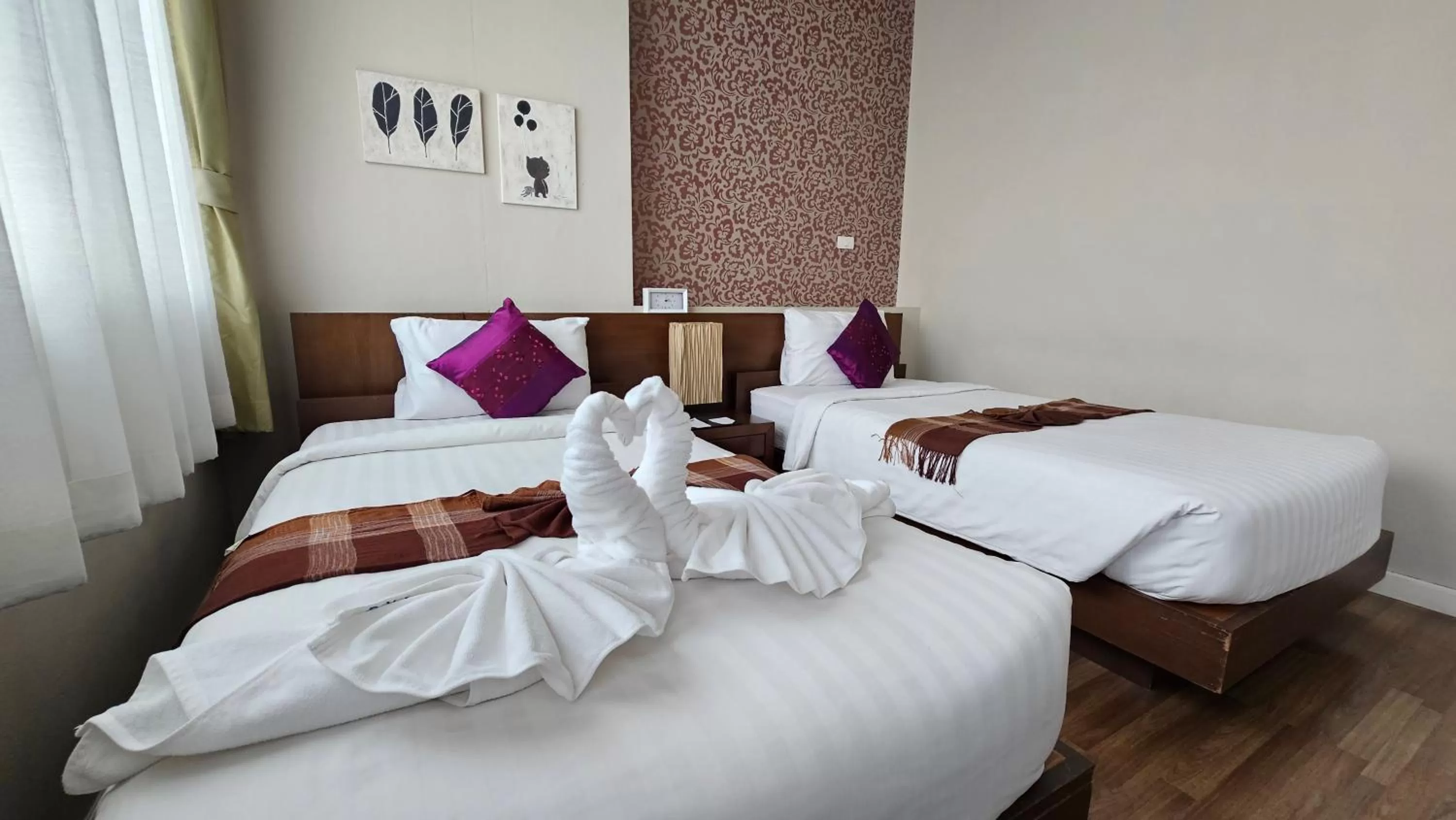 Bed in Baiyoke Ciao Hotel