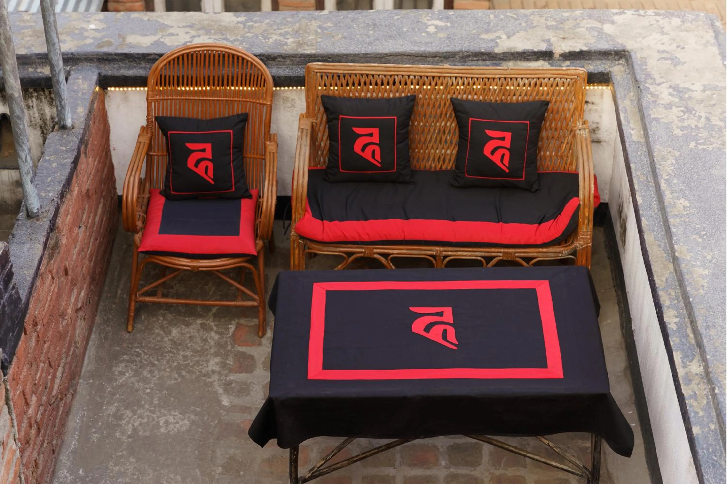 Seating area in Hira Guest House