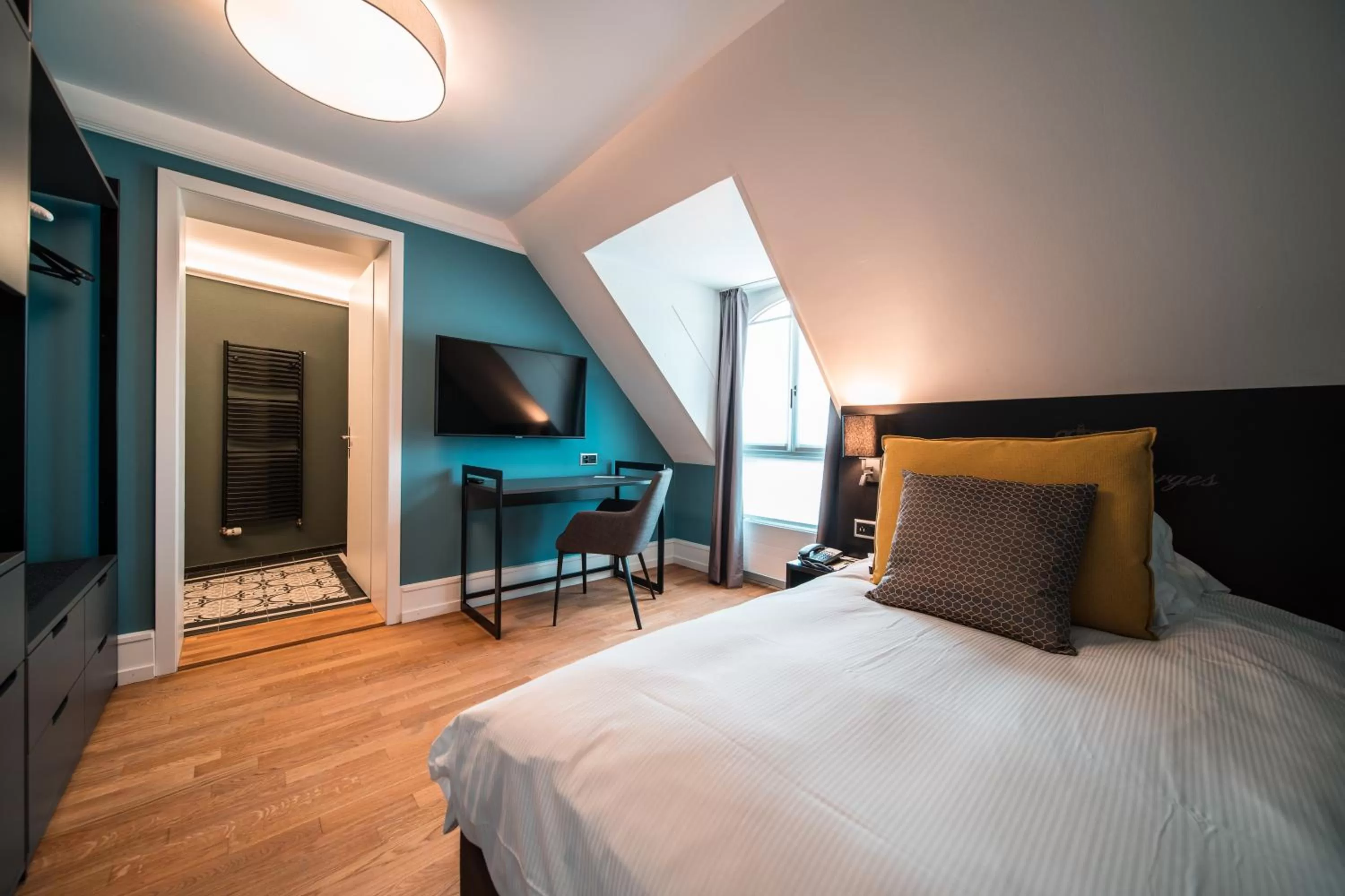 Bedroom, Bed in Royal St. Georges Hotel Interlaken - MGallery Collection