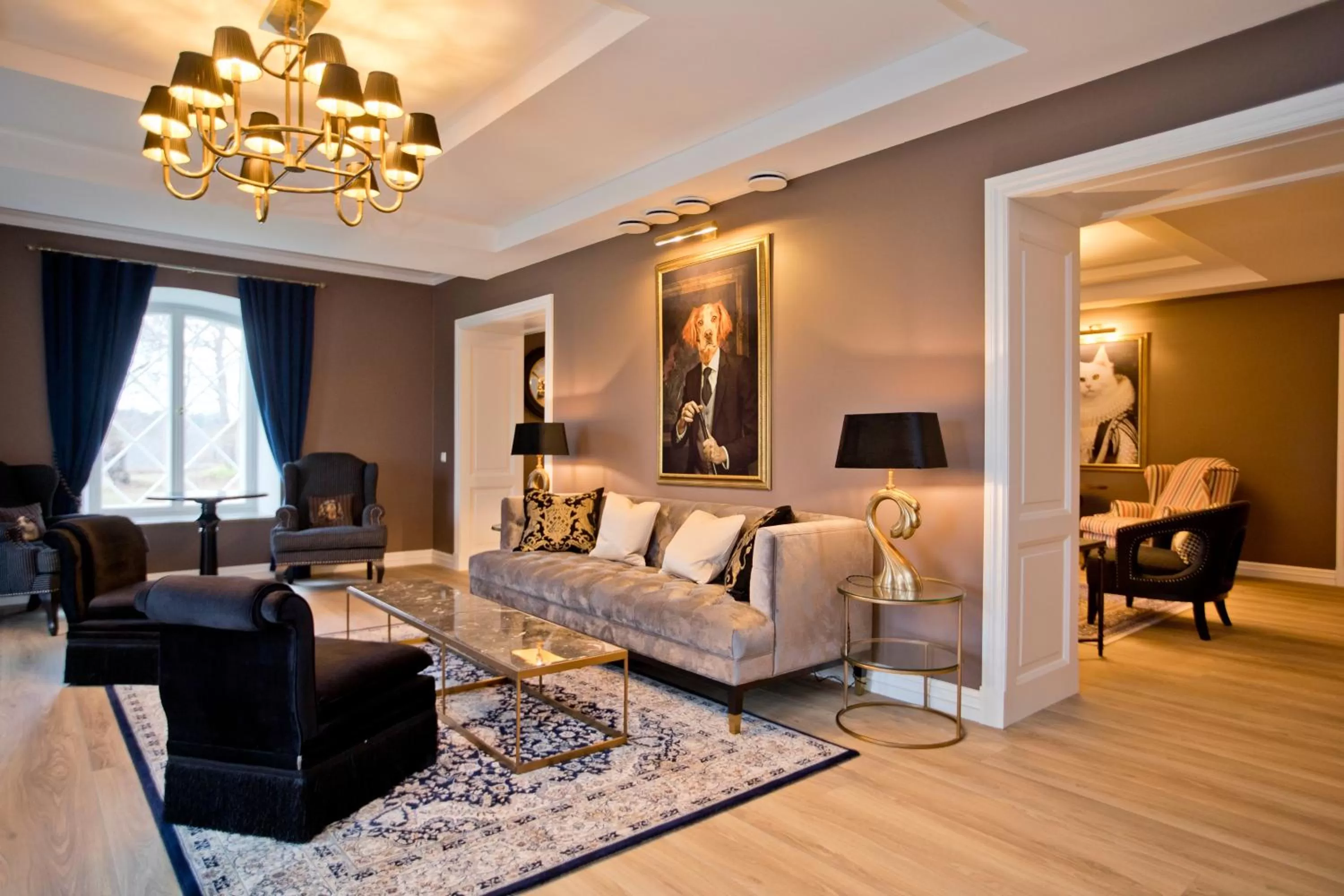 Seating area in Schloss Fall, Keila-Joa