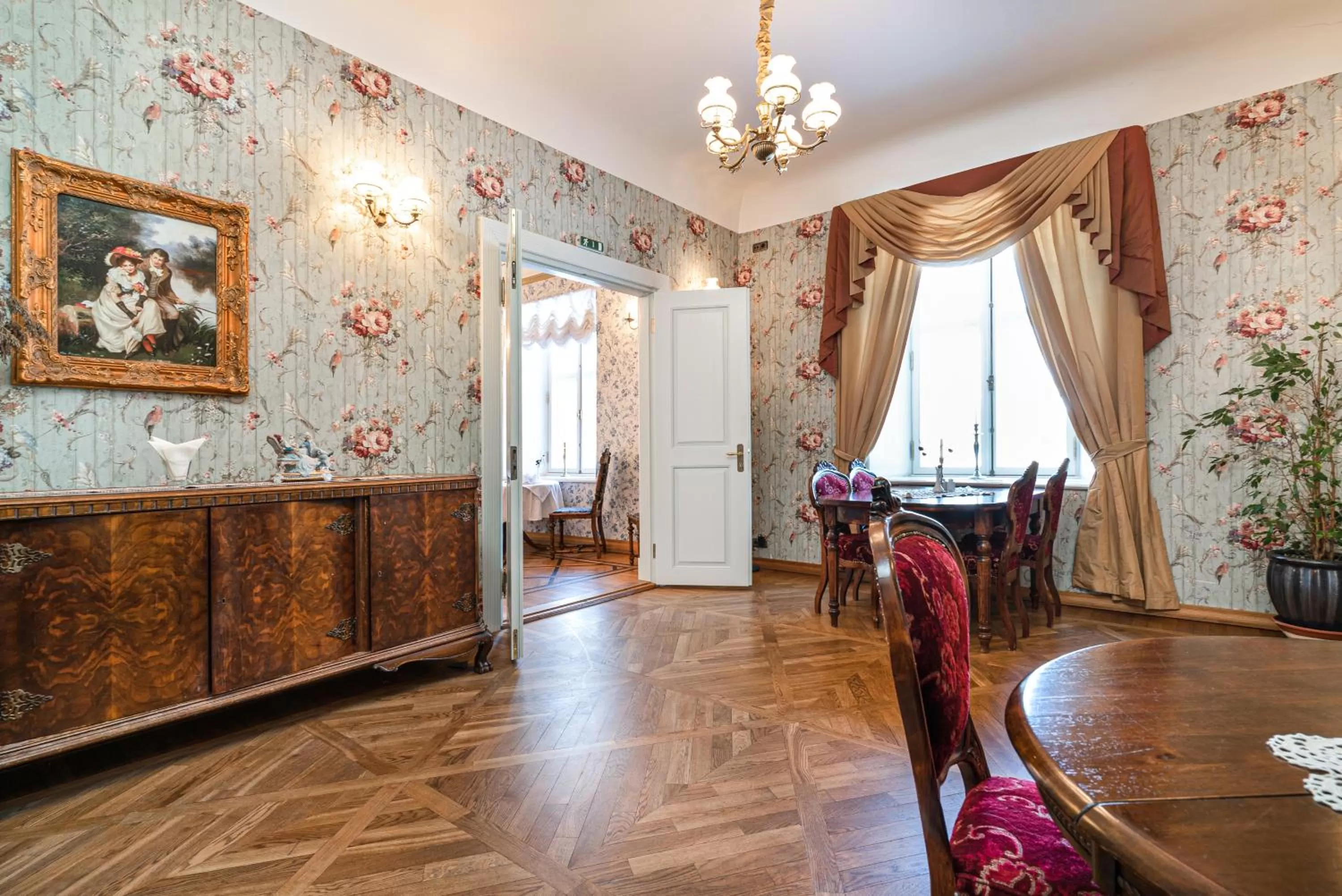 Seating area in Padise Manor