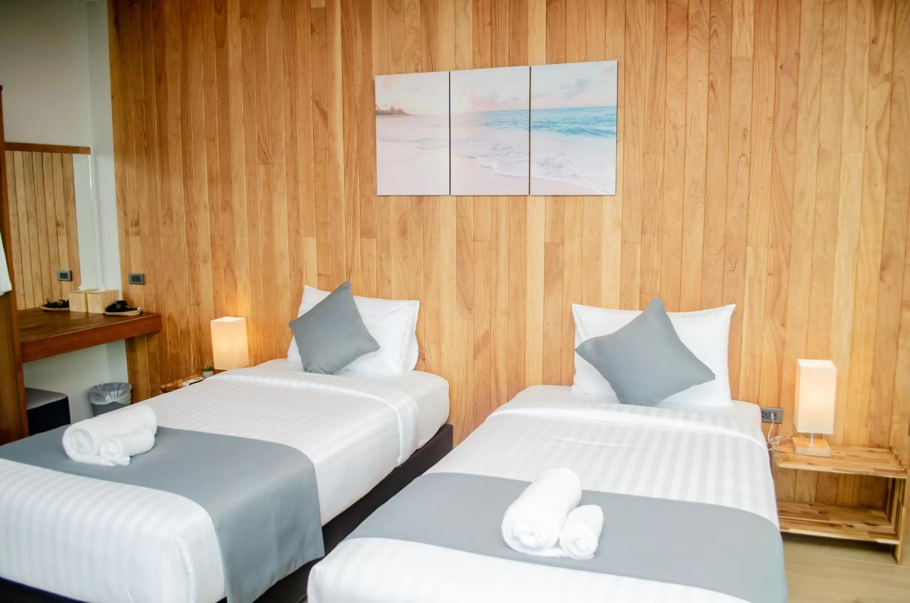 Bed in Ao Luek Panoramic Pool-SHA Plus