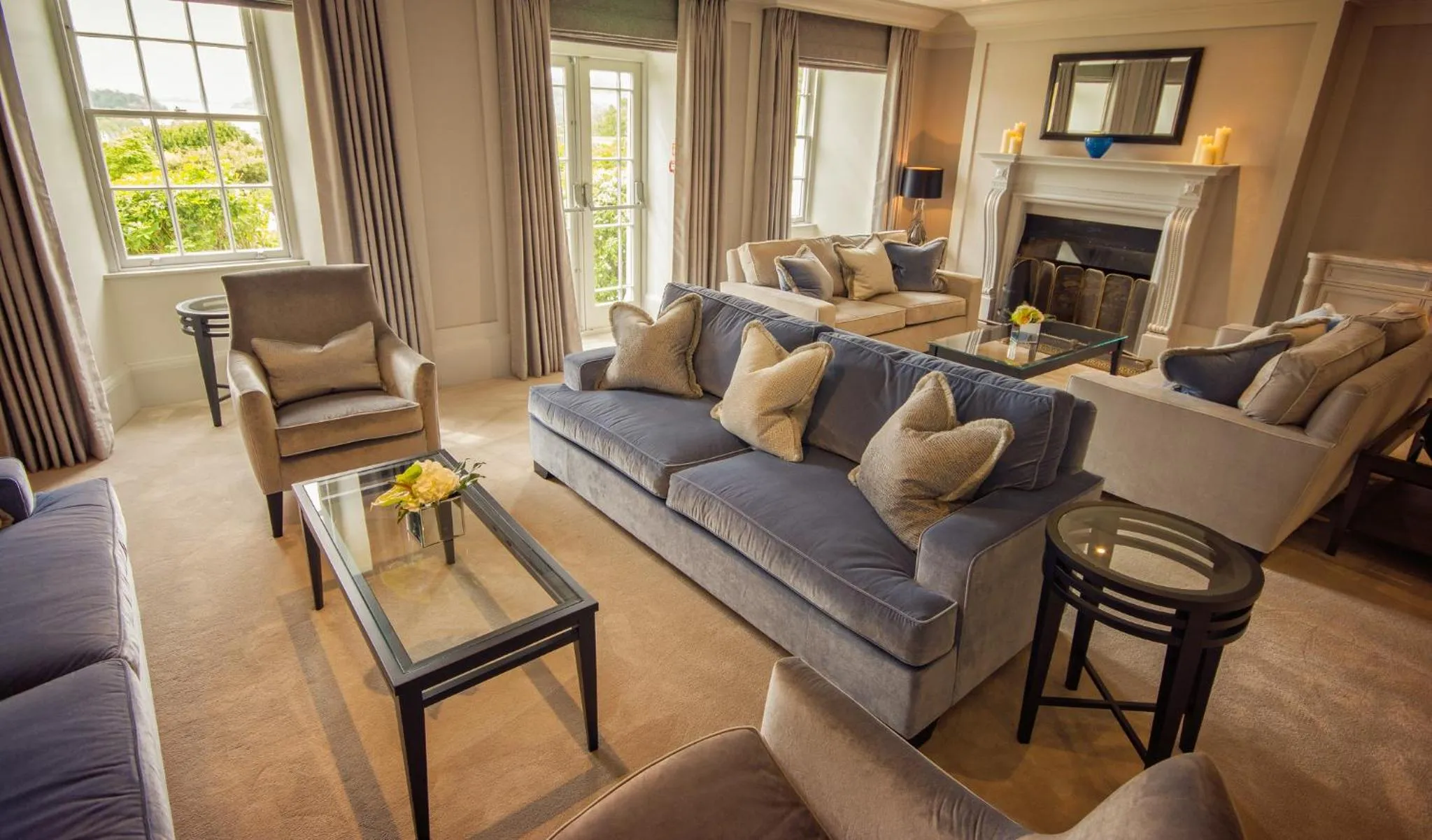 Living room in The Samling Hotel