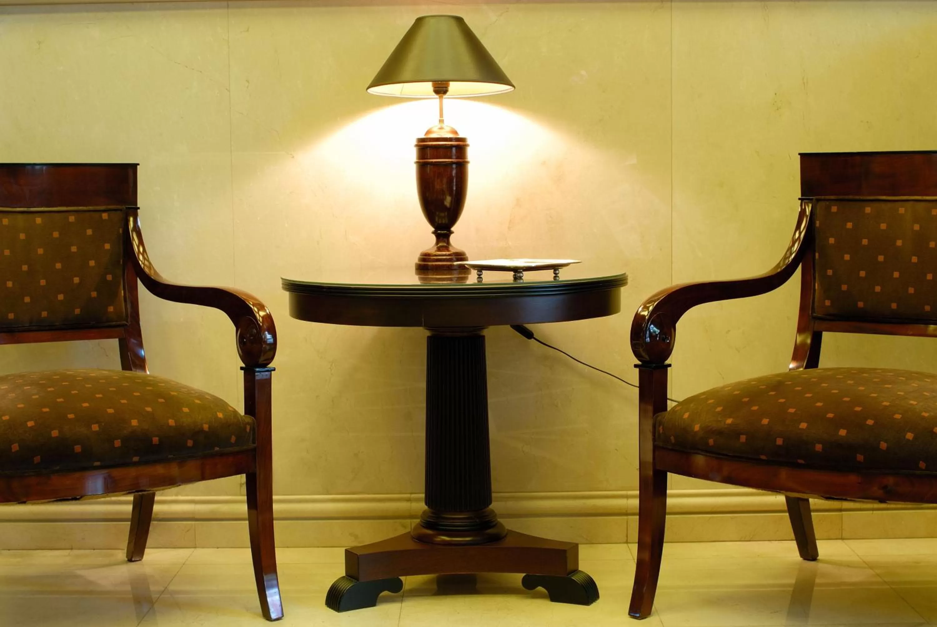 Seating area in Hera Hotel