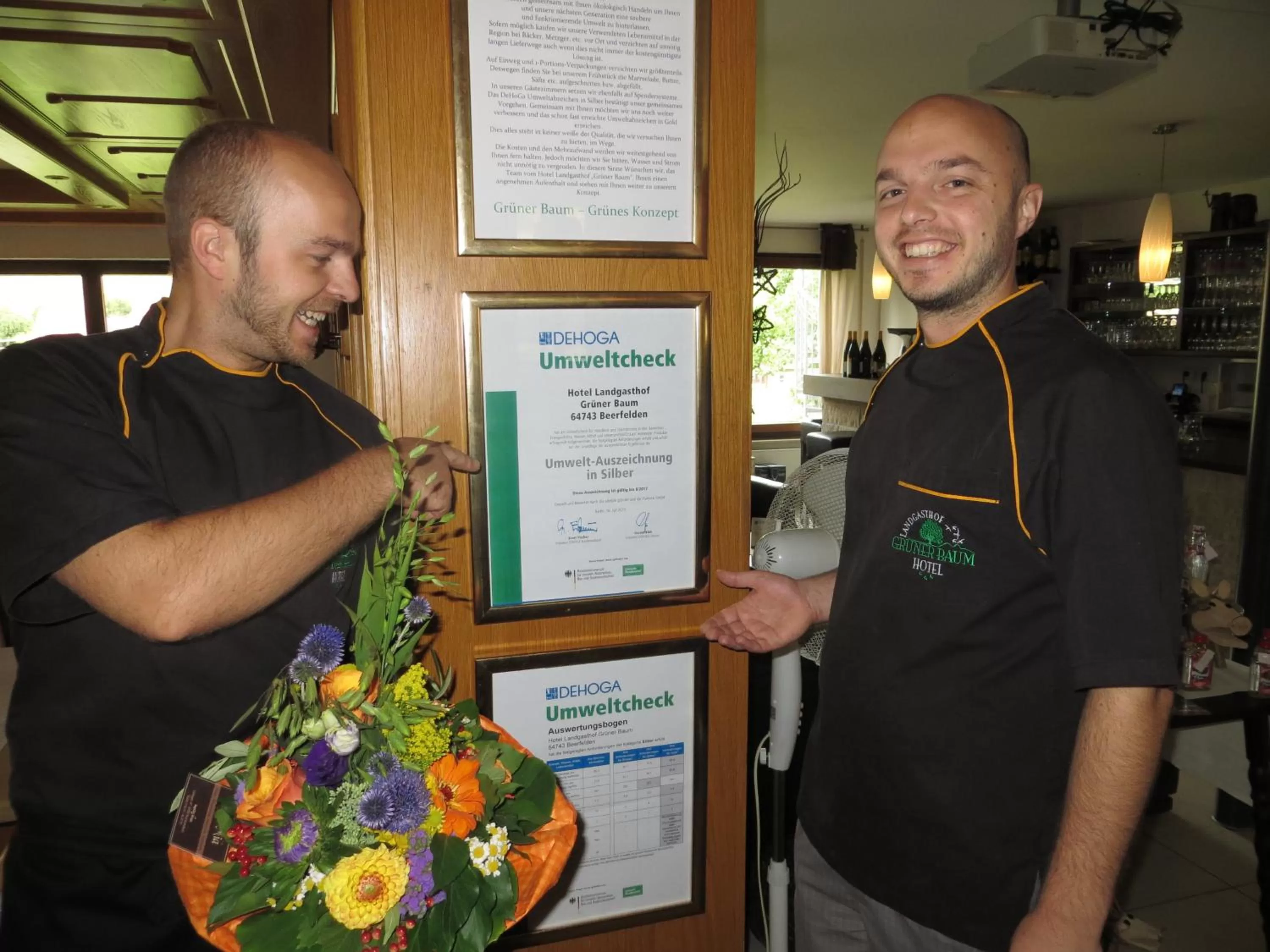 Certificate/Award in Hotel Grüner Baum mit Restaurant & Wellness